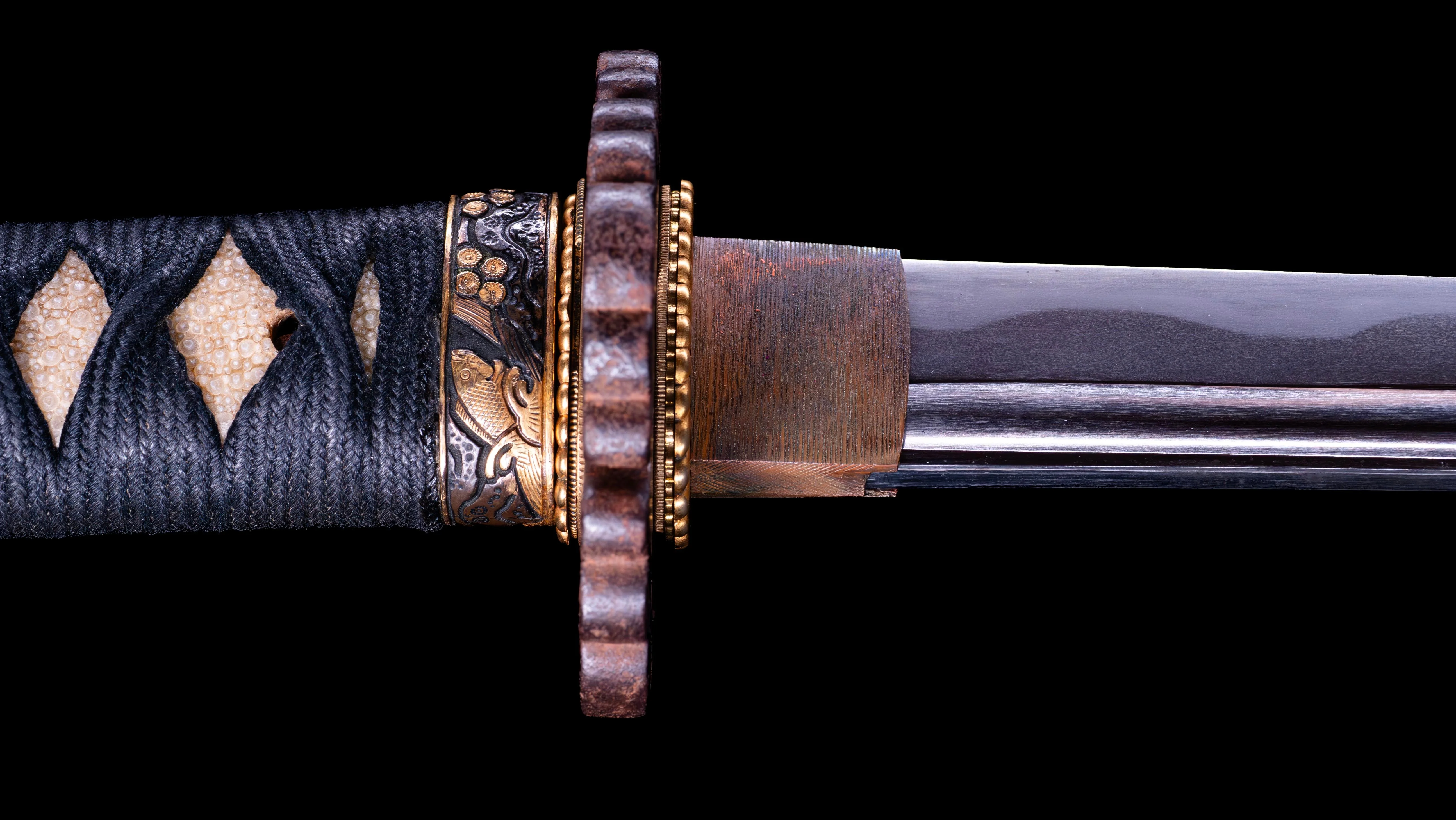 Sabre Antique Katana Japonais signé Iwagami Sadahiro - Image 9