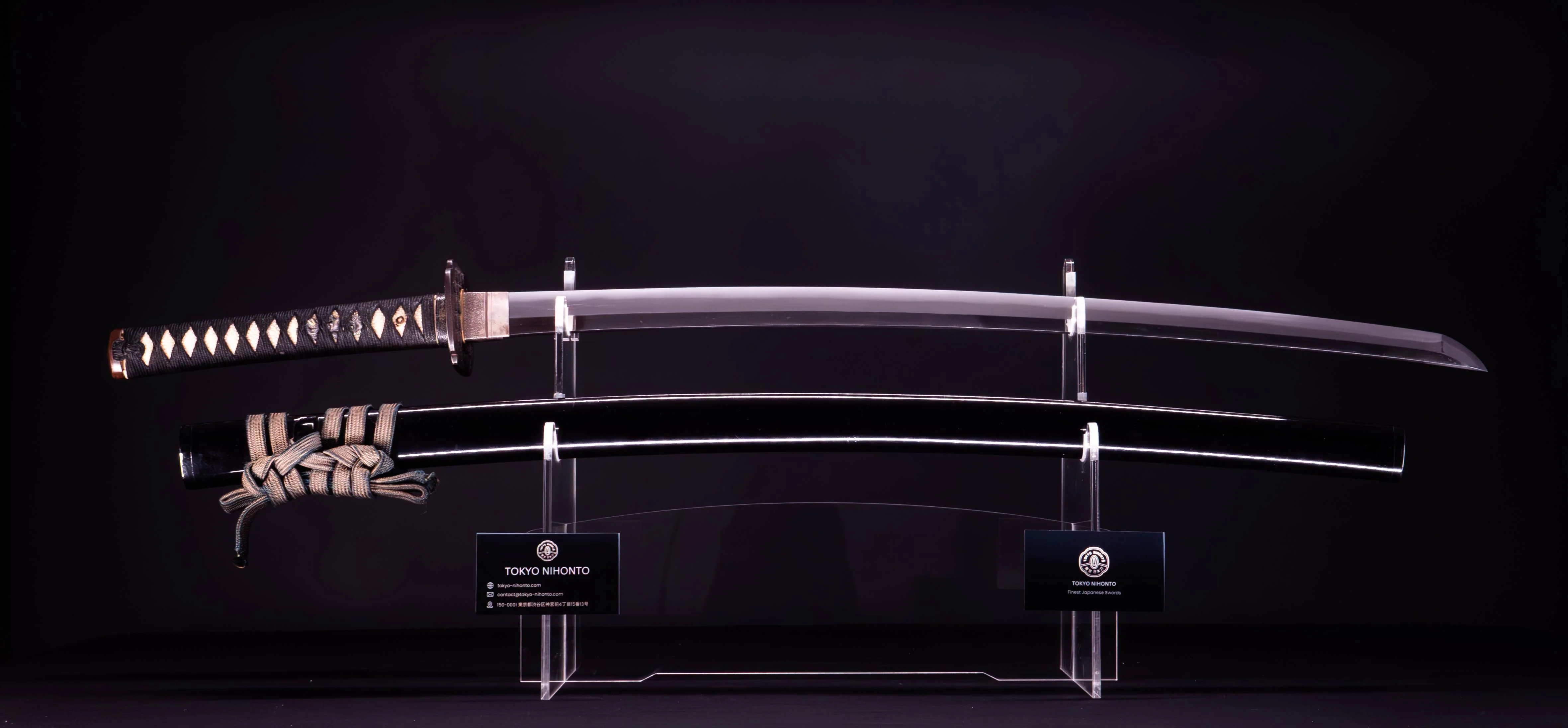 Sabre Japonais Antique Katana signé Sanuki Kuni Ju Okimitsu Saku