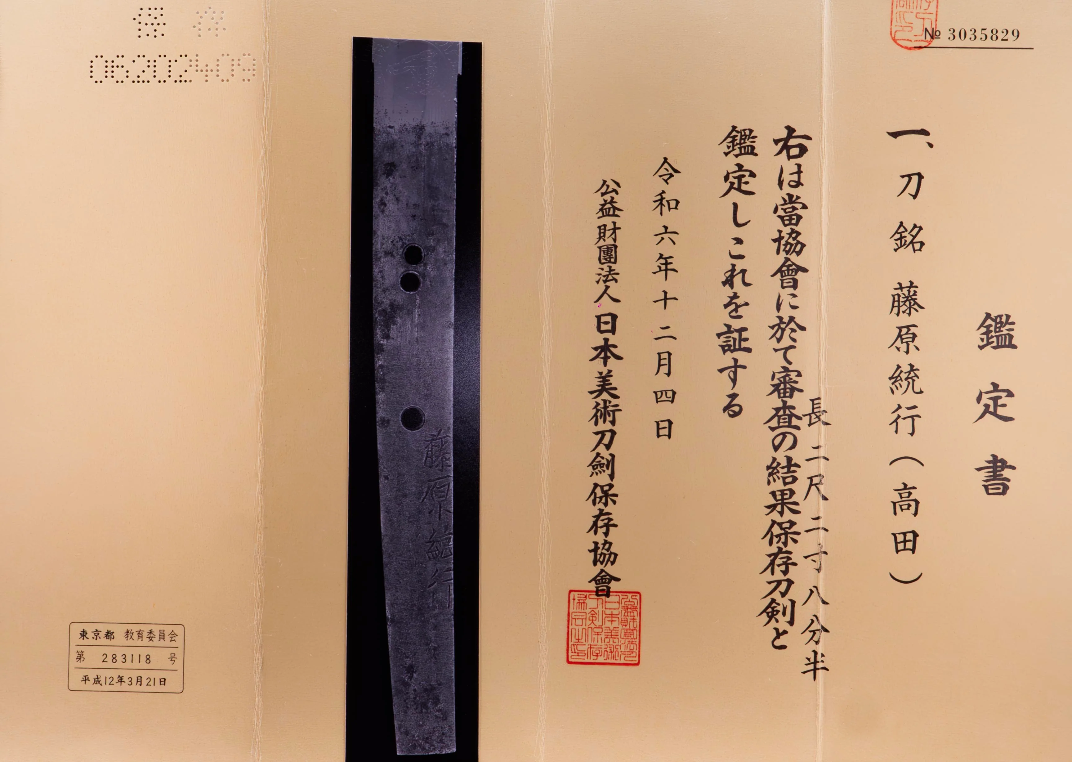 Antique Japanese Katana Sword signed Takada Jū Fujiwara Muneyuki - HOZON - Image 5