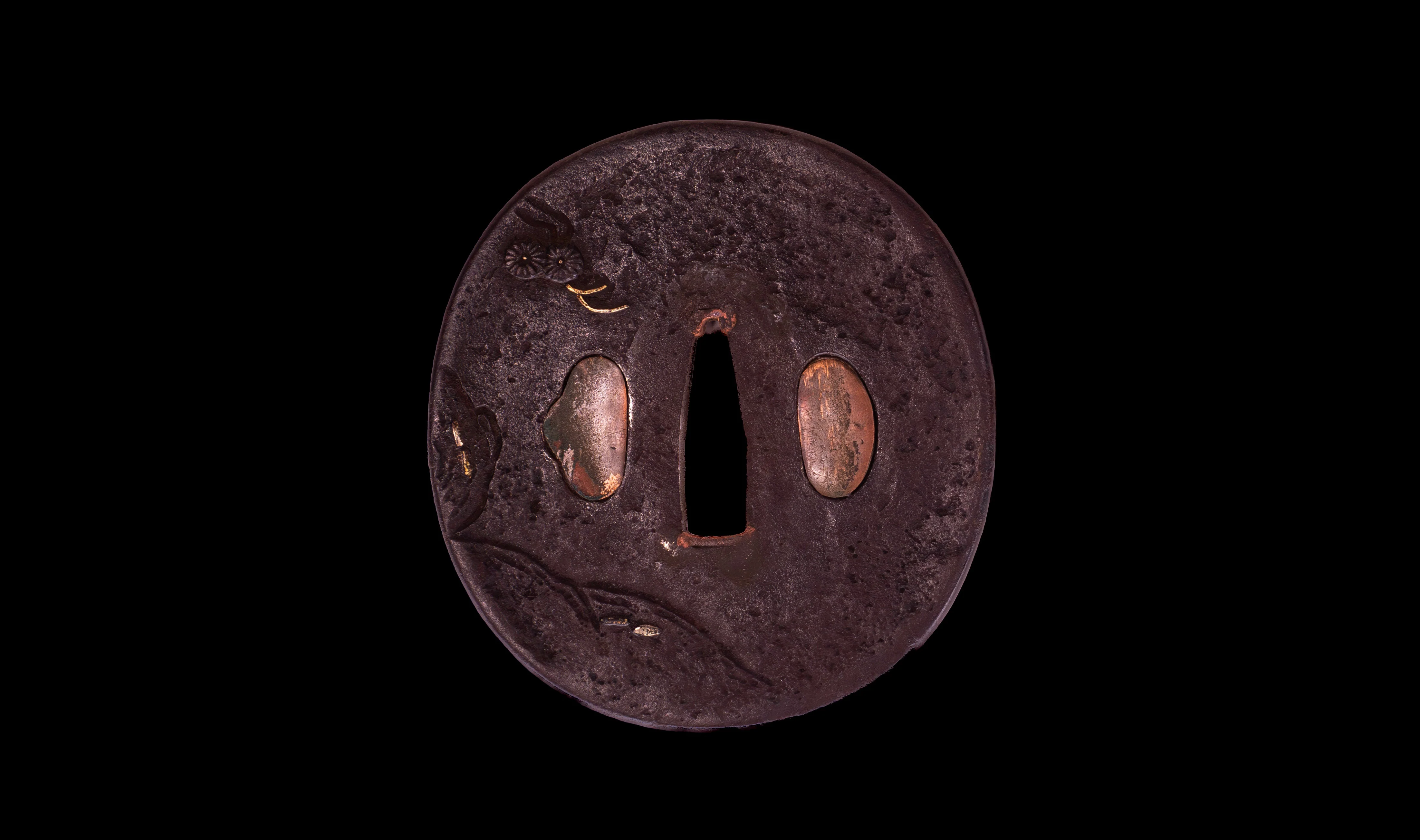 Katana Japonais Antique avec tsuba en fer aux Sages assis et hamon suguha, Mumei, époque Edo - Image 7