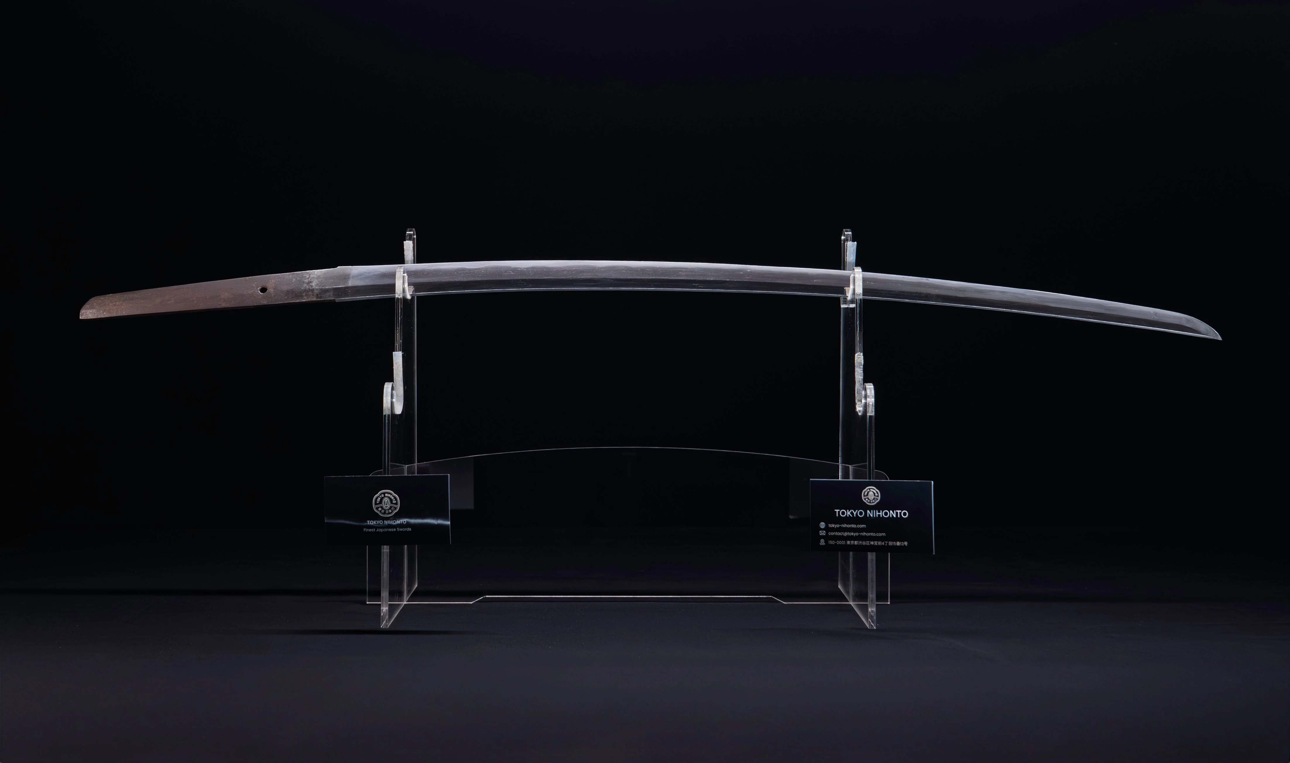 Katana Japonais Antique signé Kaifu avec double Hozon et tsuba Gunbai Myōchin - Image 6