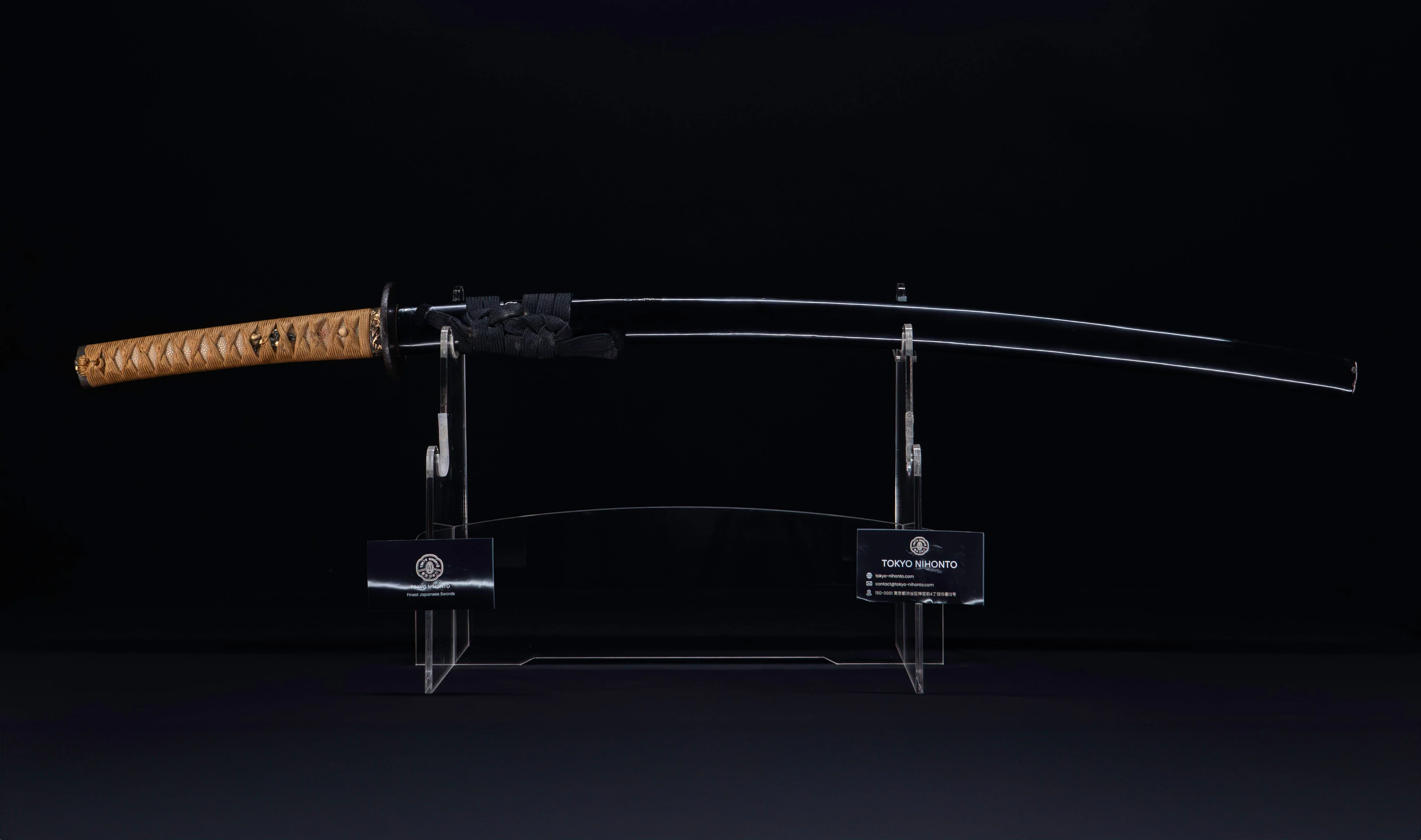 Katana Japonais Antique signé Kaifu avec double Hozon et tsuba Gunbai Myōchin - Image 7