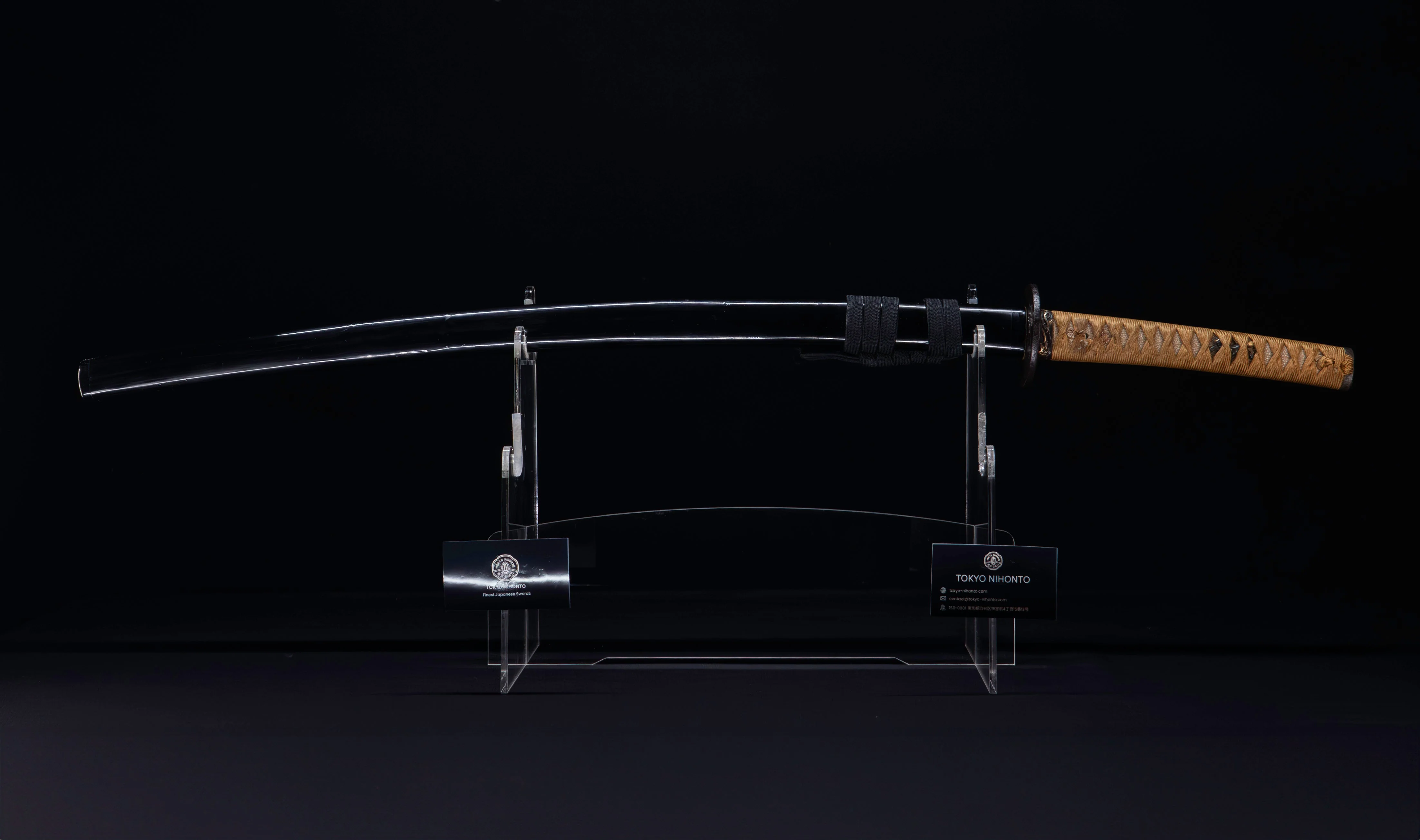 Katana Japonais Antique signé Kaifu avec double Hozon et tsuba Gunbai Myōchin - Image 8