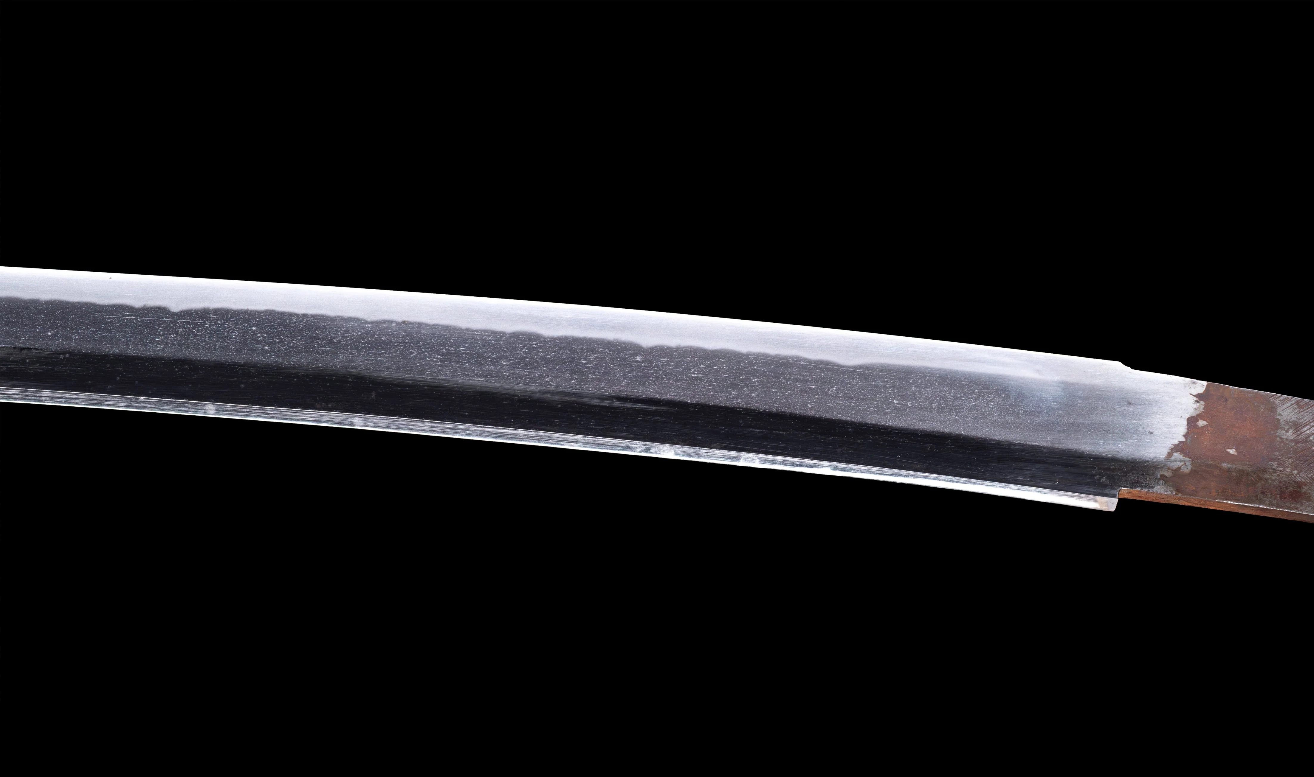 Katana Japonais Antique signé Kojima Katsumasa avec tsuba en fer paysage - Image 10