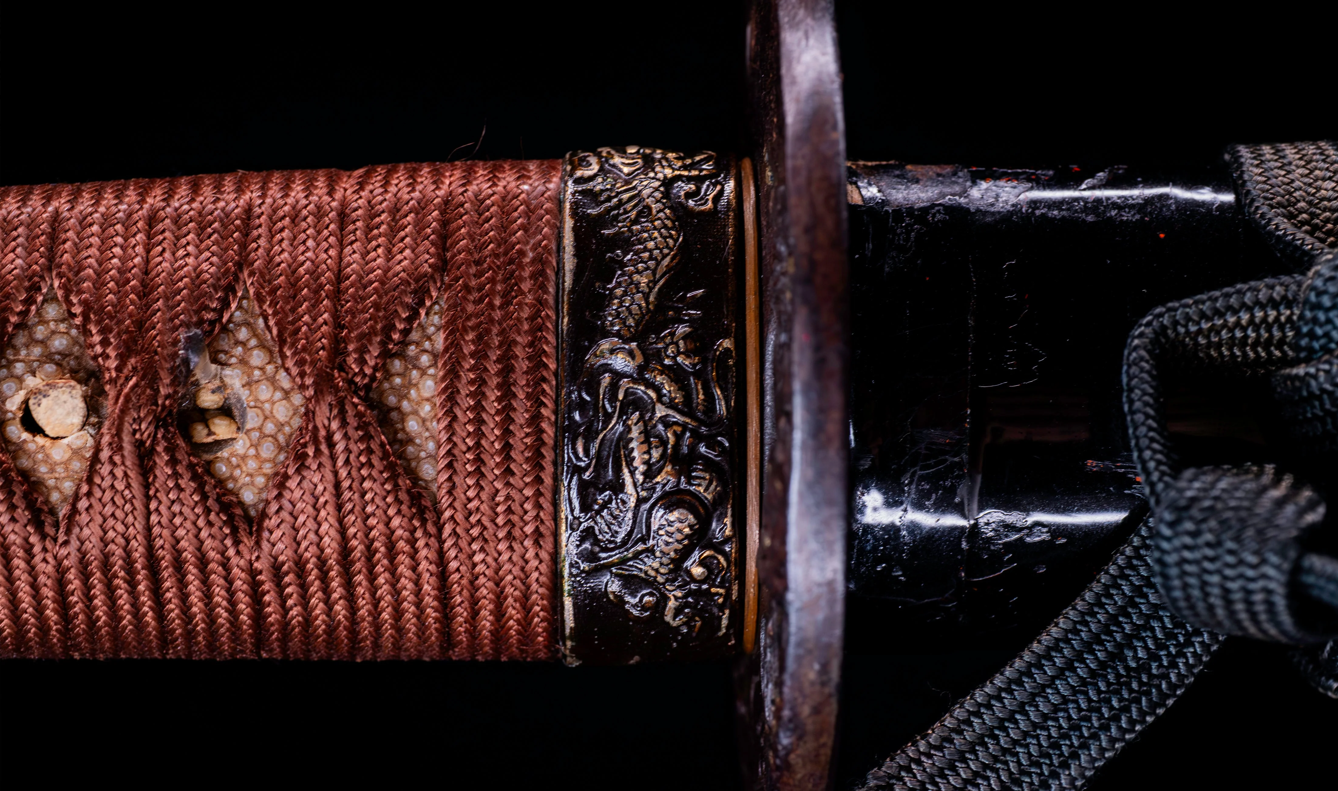 Katana Japonais Antique signé Kojima Katsumasa avec tsuba en fer paysage - Image 34