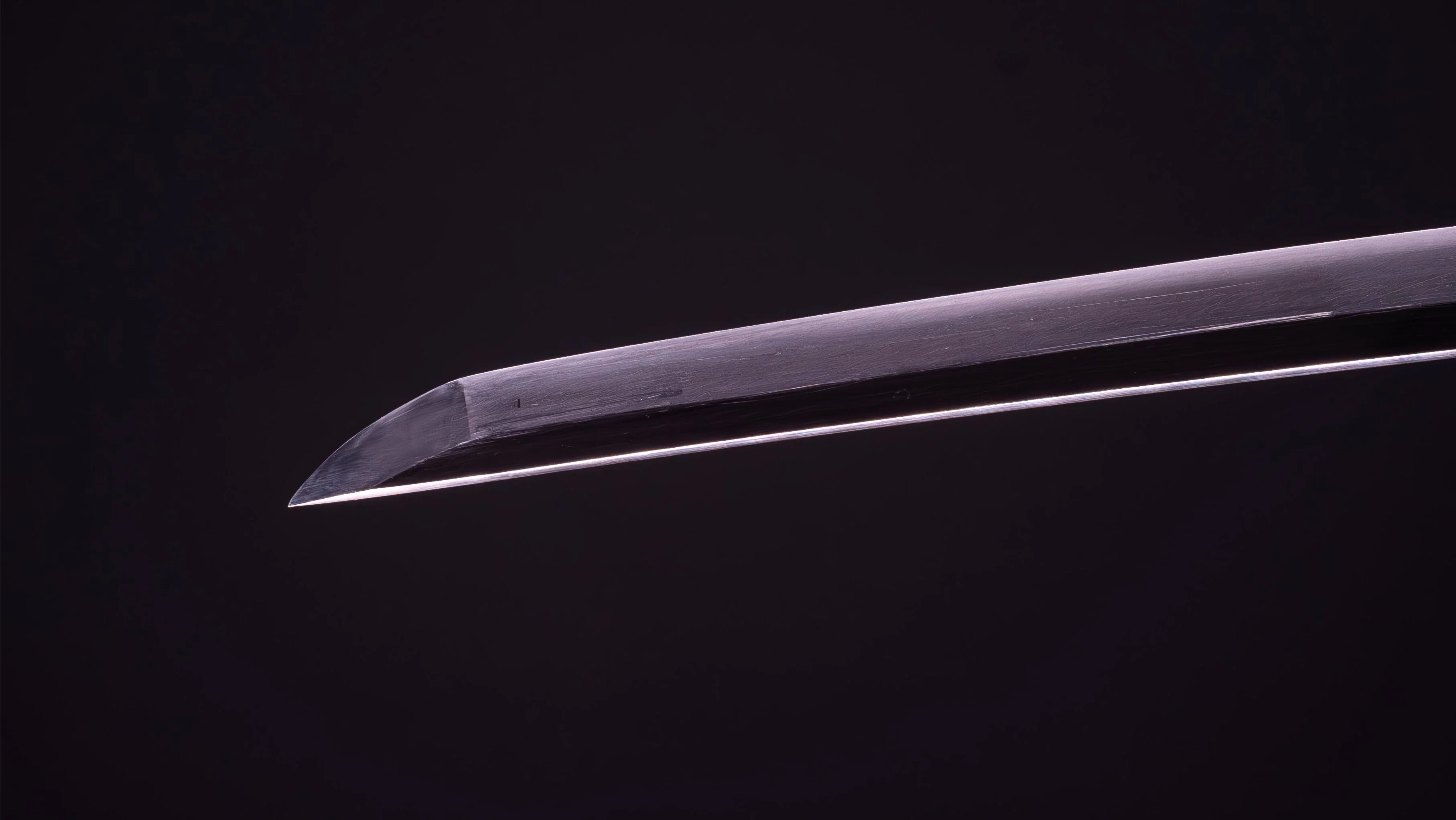 Sabre Antique Japonais Katana 65,1 cm avec tsuba en fer épais - Image 12