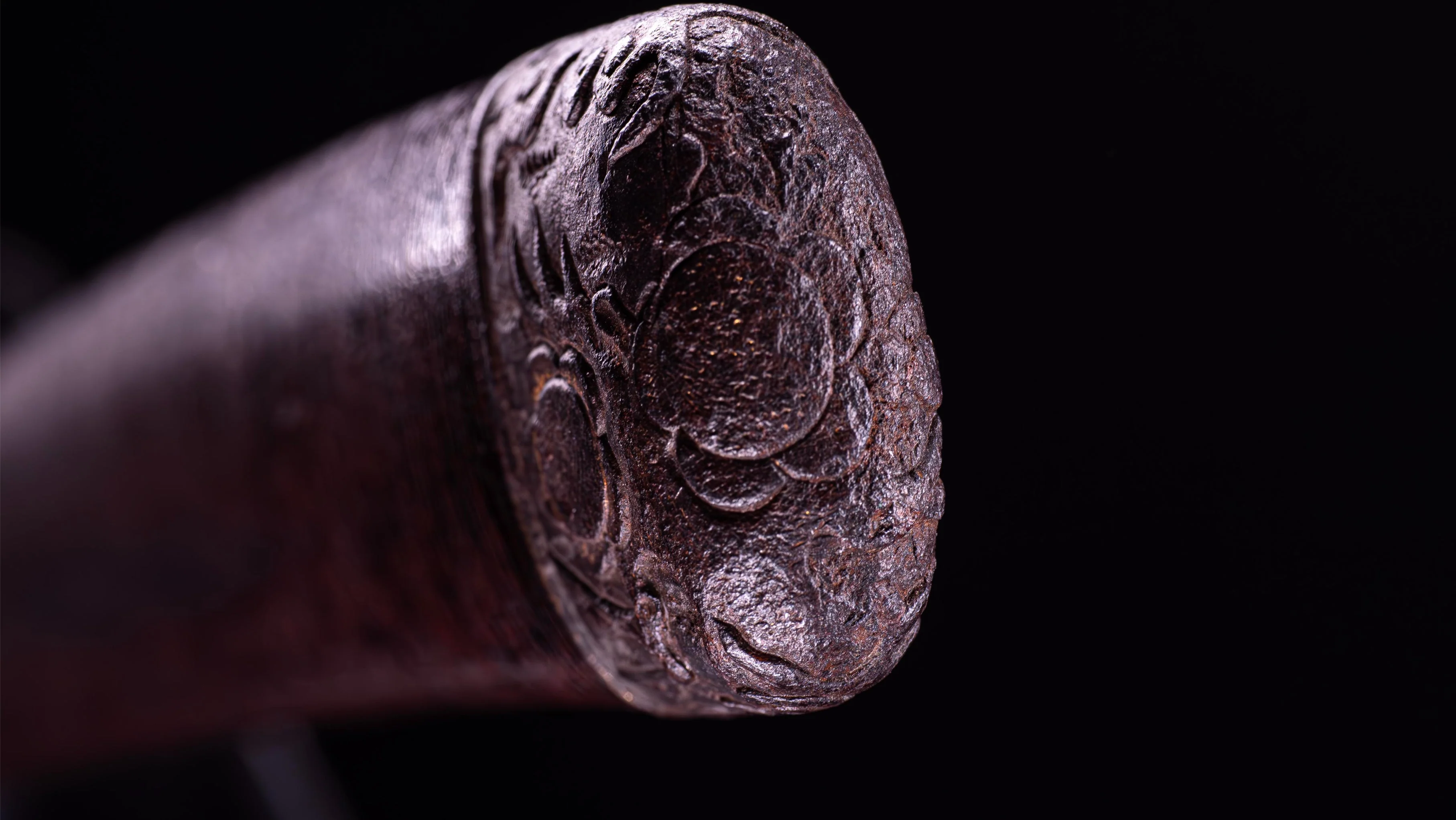 Sabre Antique Japonais Katana 65,1 cm avec tsuba en fer épais - Image 20