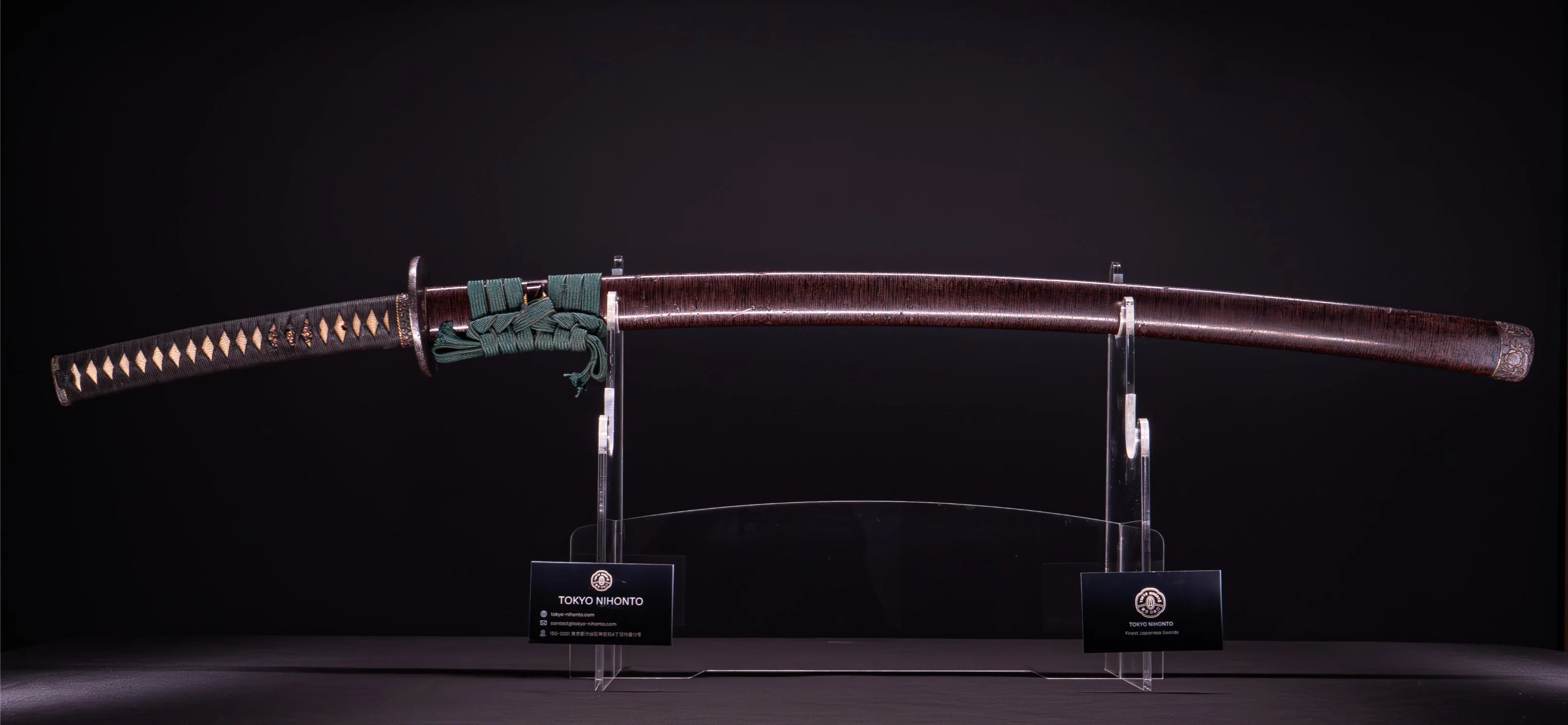 Sabre Antique Japonais Katana 65,1 cm avec tsuba en fer épais - Image 3