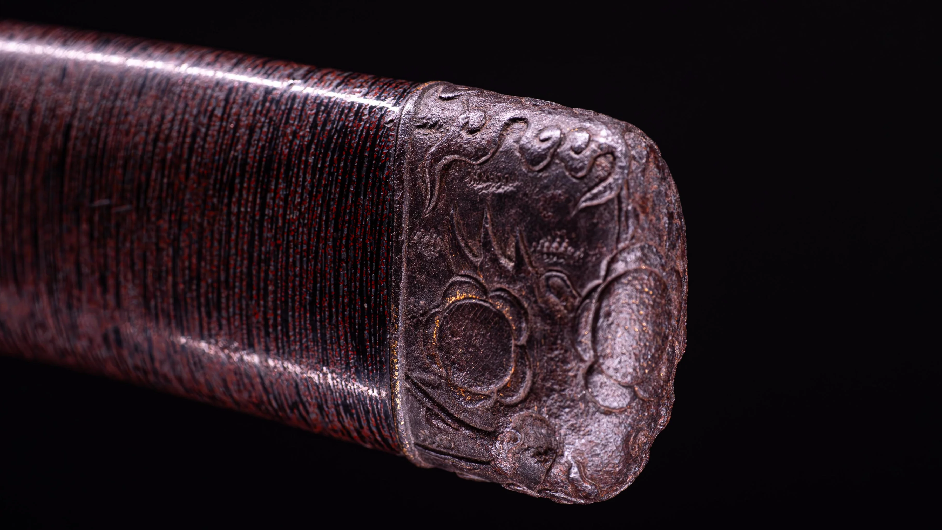 Sabre Antique Japonais Katana 65,1 cm avec tsuba en fer épais - Image 31