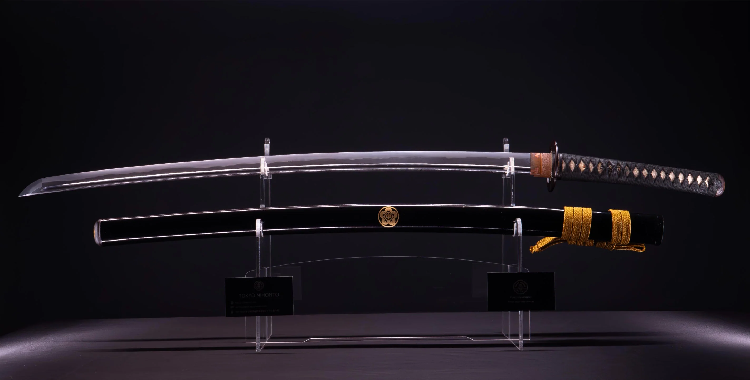 Sabre Antique Japonais Katana, avec Bo-Hi et Koshirae Kamon - Image 2