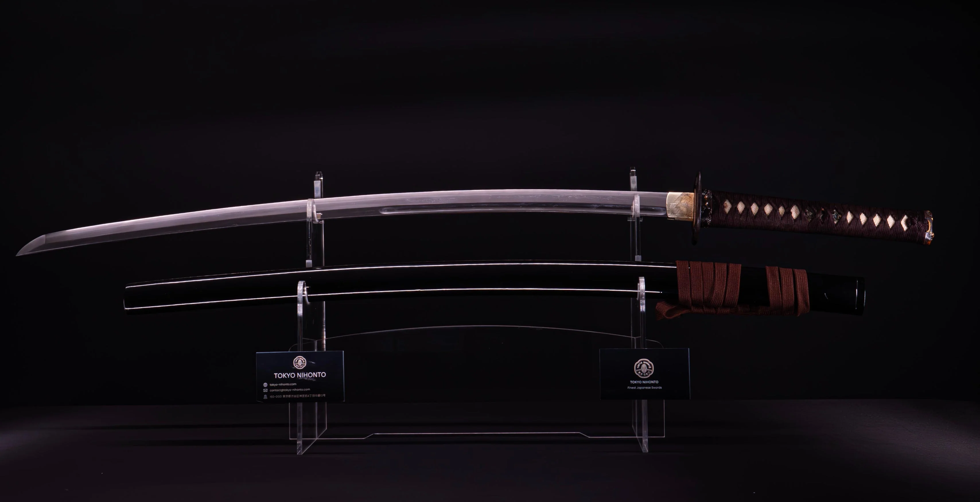 Sabre Antique Japonais Katana avec Double Bo-Hi - Image 2