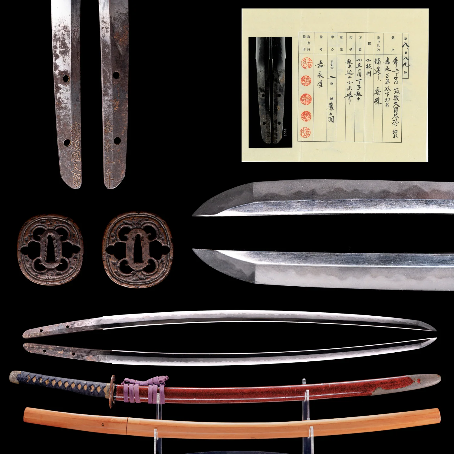Sabre Antique Japonais Katana Kiyotsune - NTHK Kanteisho - Image 3