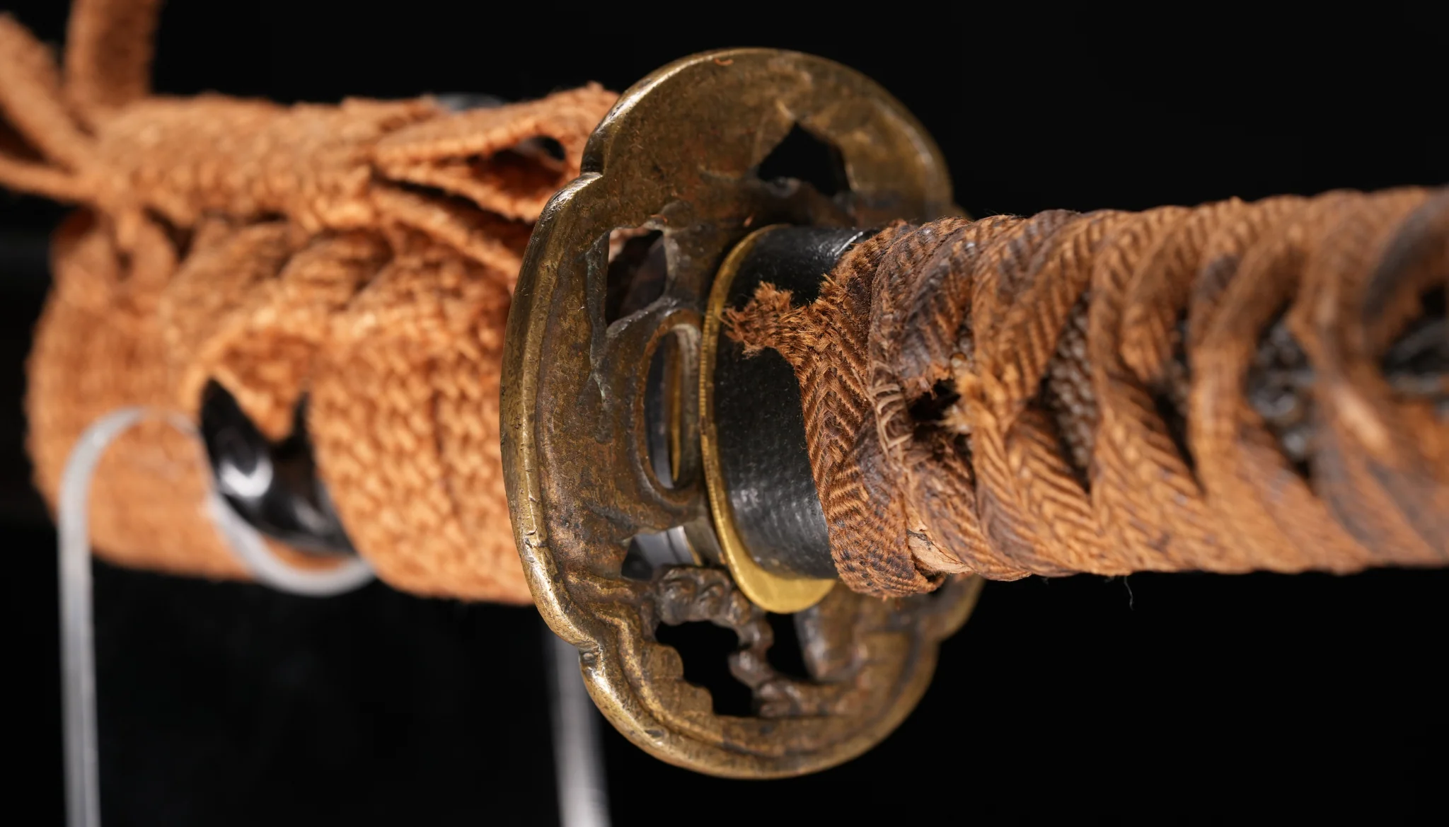 Sabre Antique Japonais Katana lame 70cm, Koshirae Marron, Période Edo - Image 17
