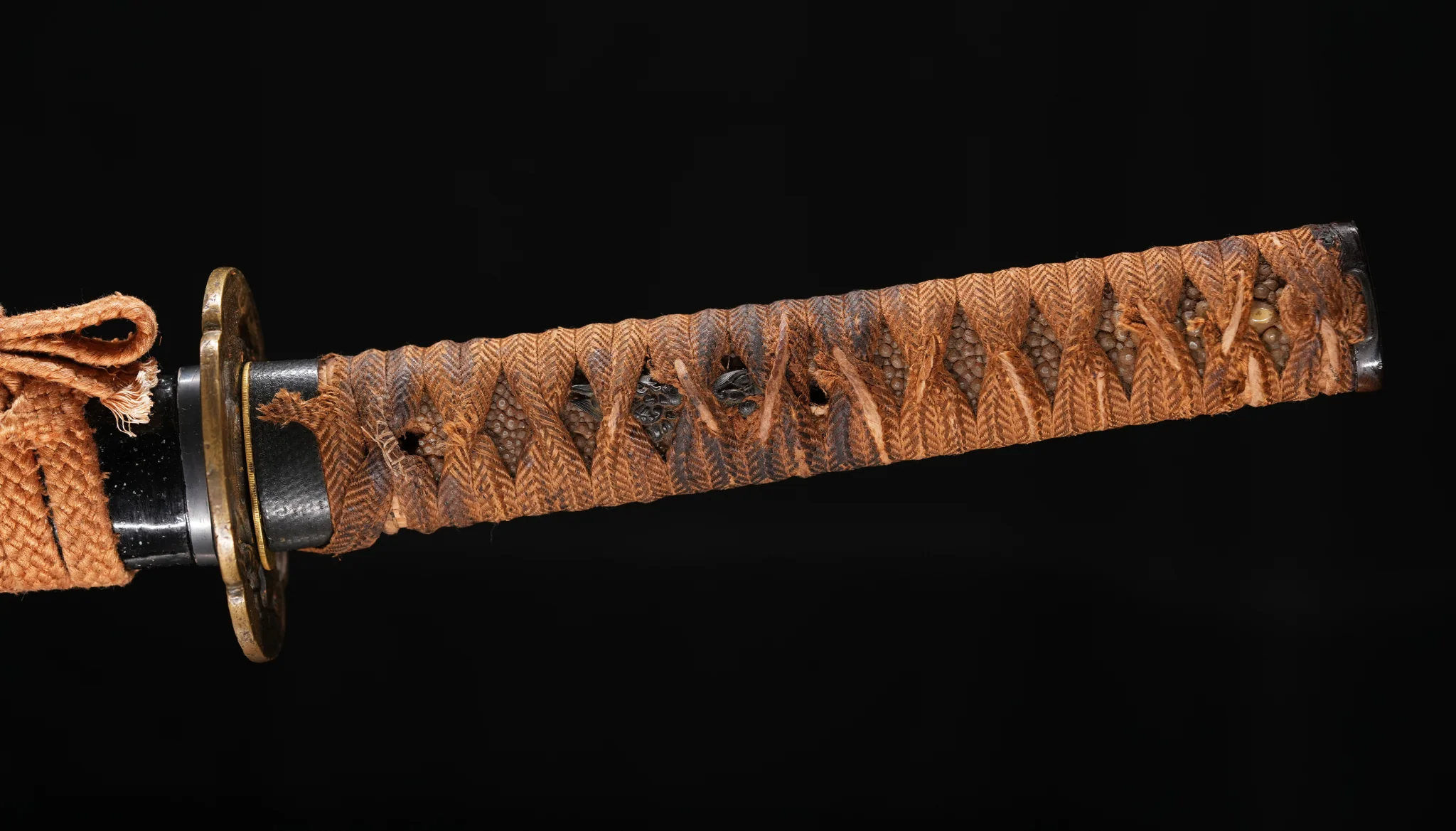 Sabre Antique Japonais Katana lame 70cm, Koshirae Marron, Période Edo - Image 21