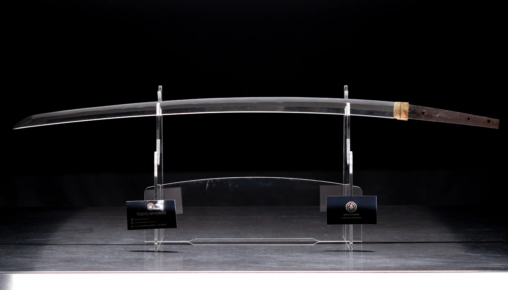 Sabre Antique Japonais Katana lame 70cm, Koshirae Marron, Période Edo - Image 4
