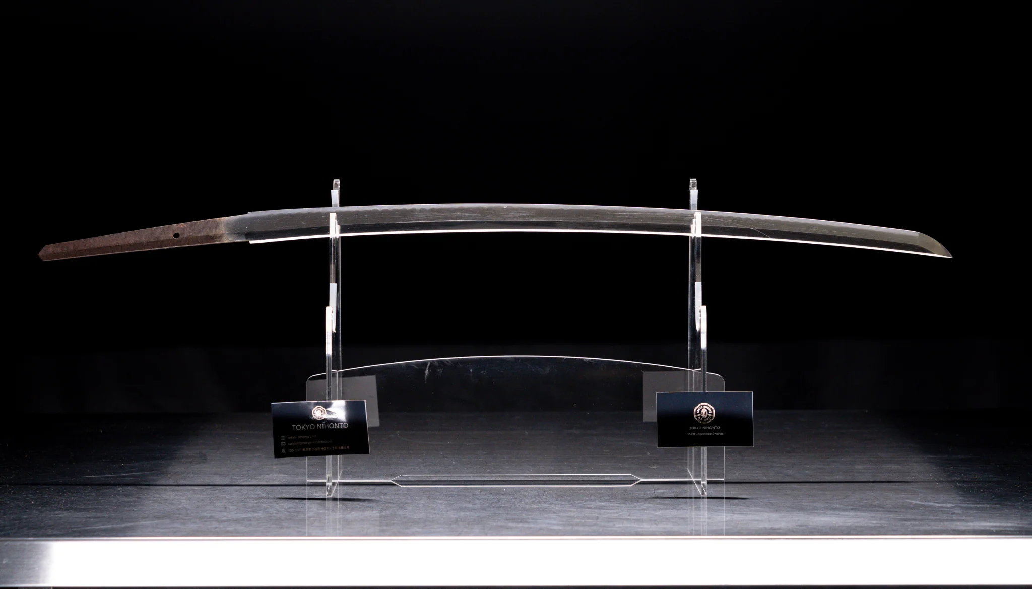 Sabre Antique Japonais Katana, Période Edo, Koshirae Marron et Bleu - Image 3