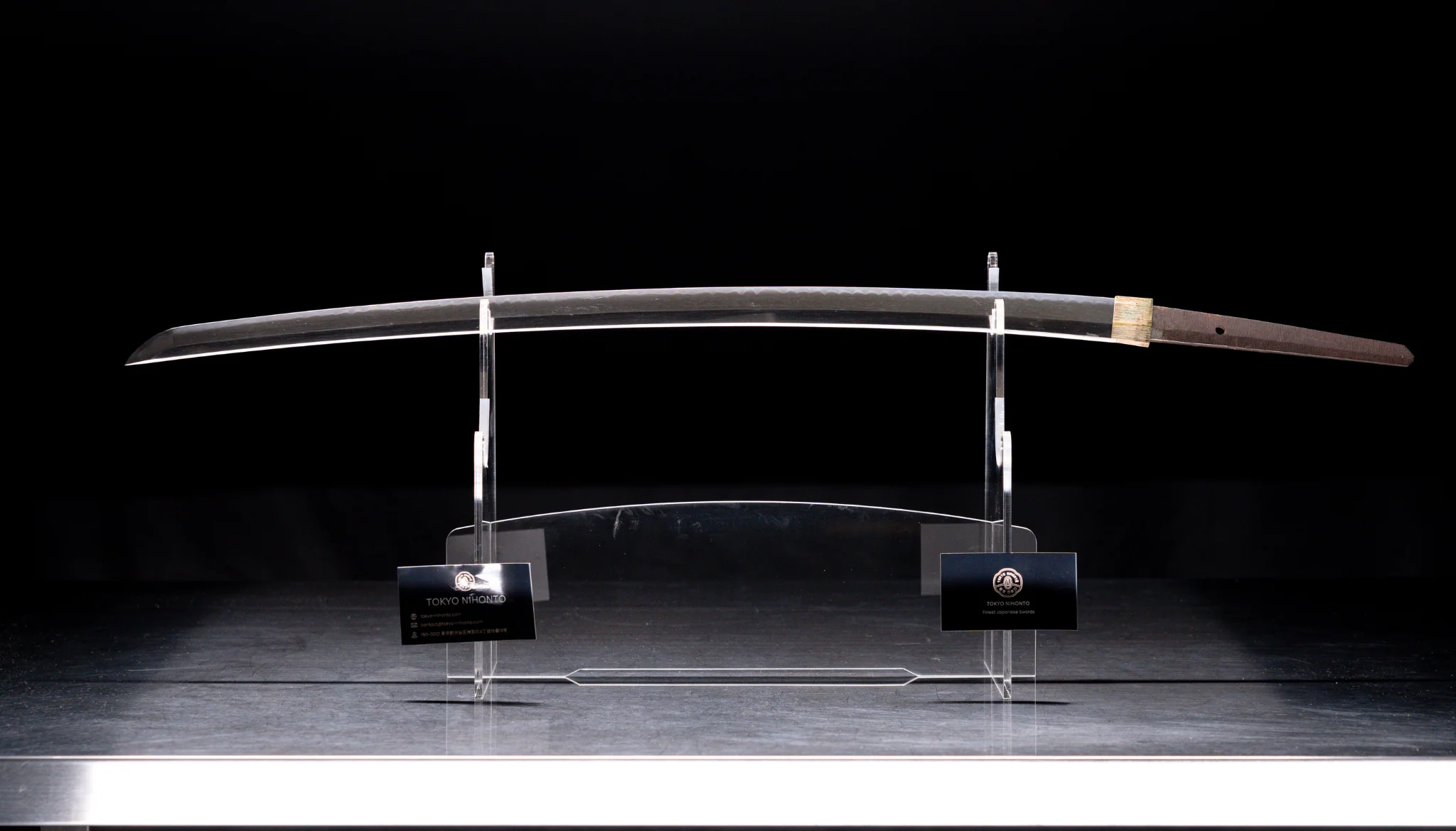Sabre Antique Japonais Katana, Période Edo, Koshirae Marron et Bleu - Image 4