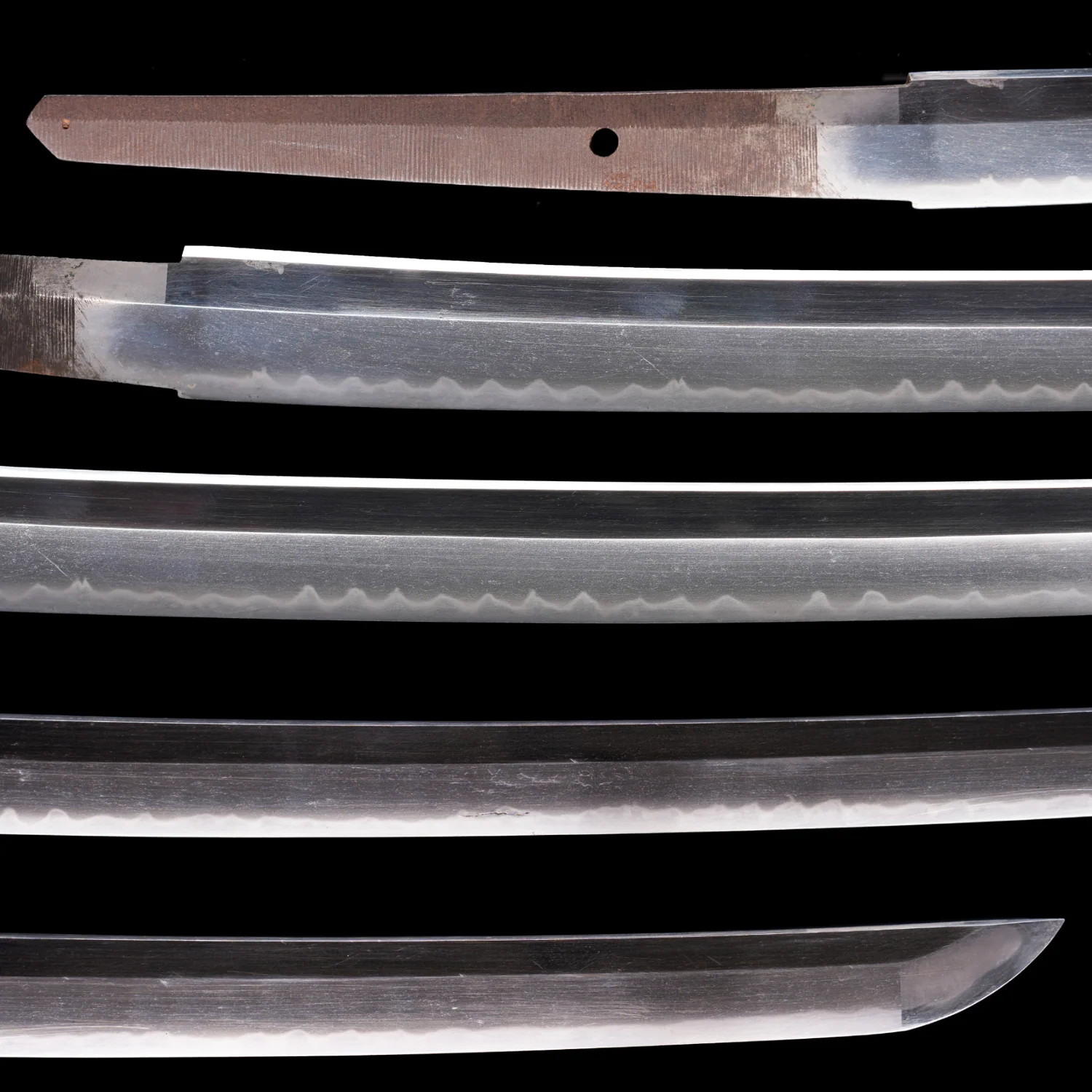 Sabre Antique Japonais Katana, Période Edo, Koshirae Marron et Bleu - Image 5