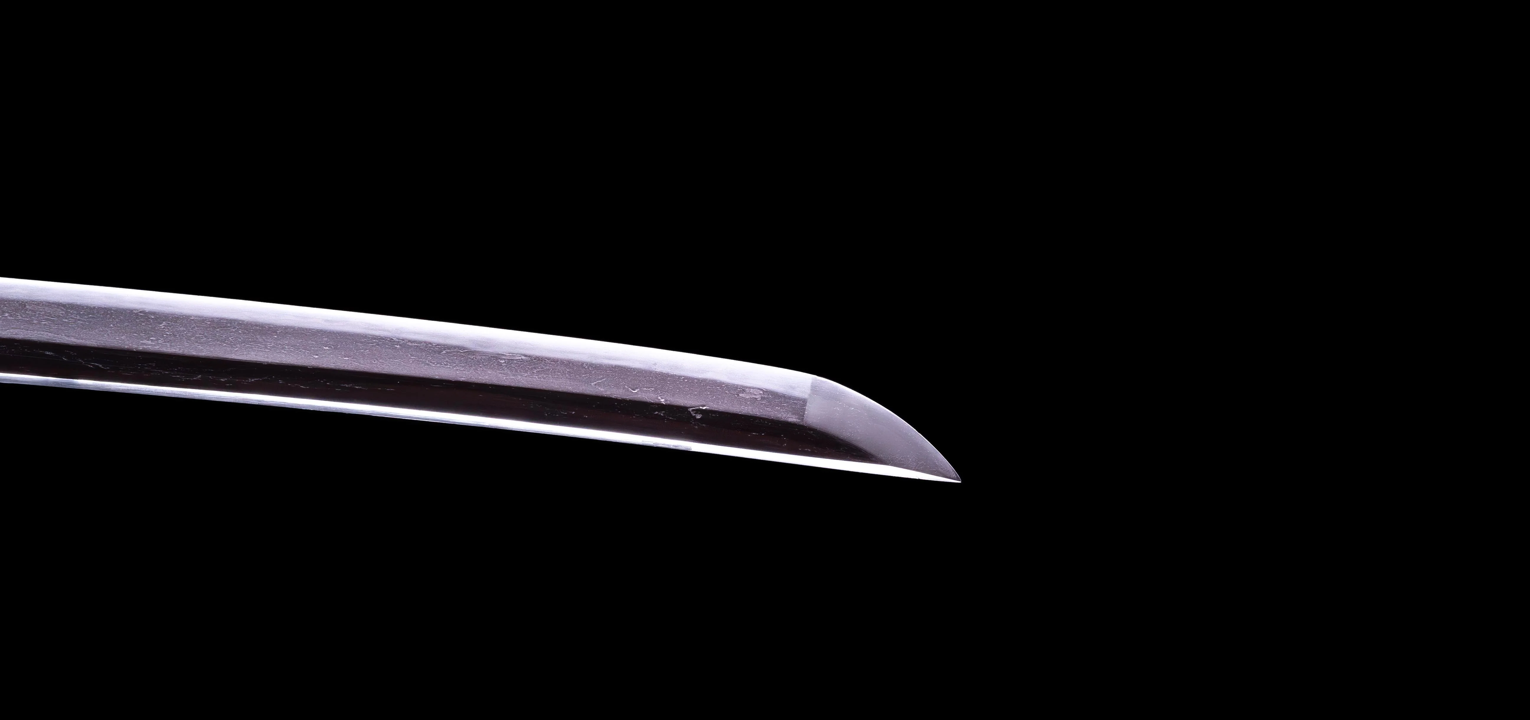 Sabre Antique Katana Japonais avec Bo-Hi Laqué Rouge - Image 10