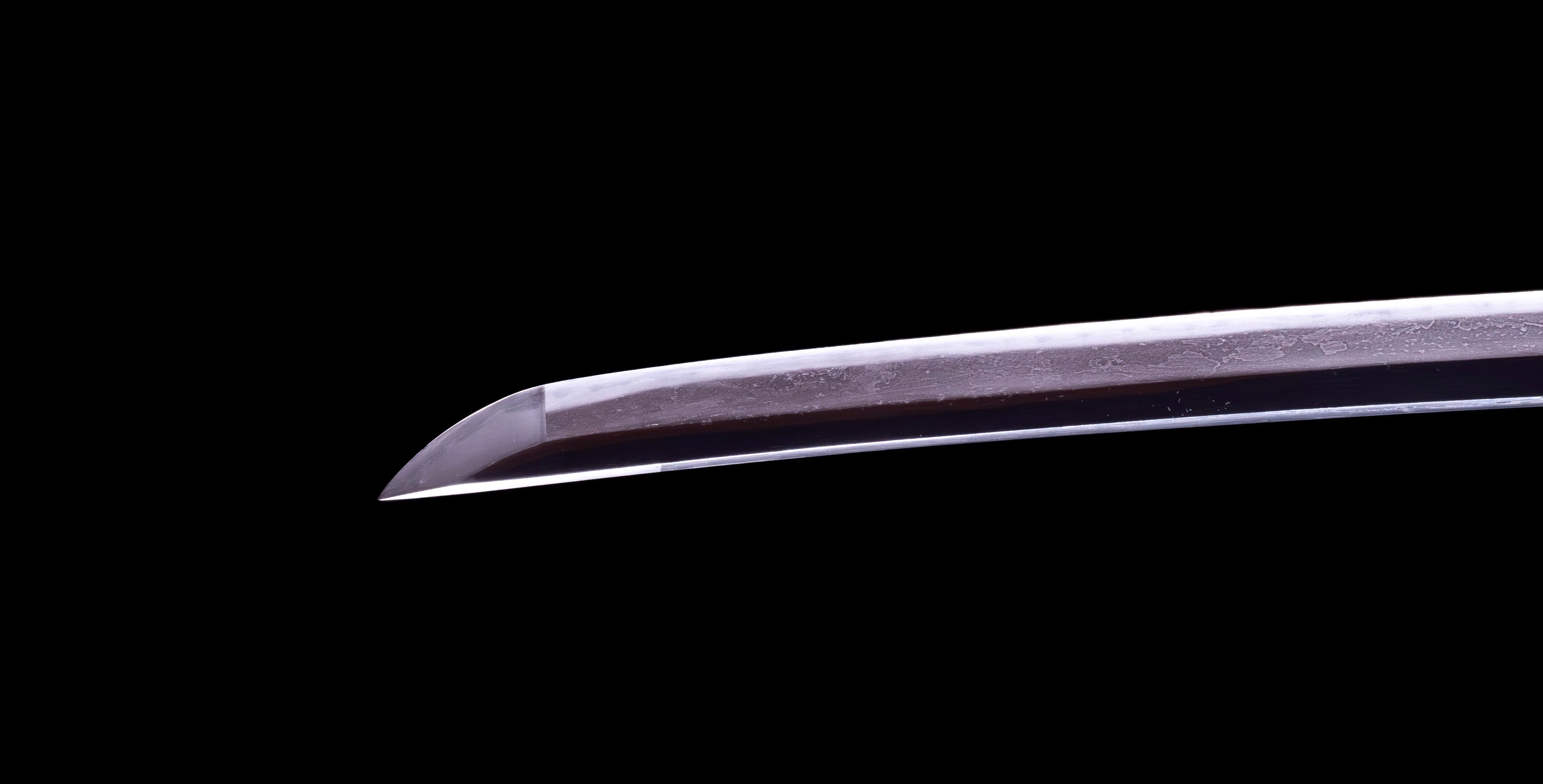 Sabre Antique Katana Japonais avec Bo-Hi Laqué Rouge - Image 11