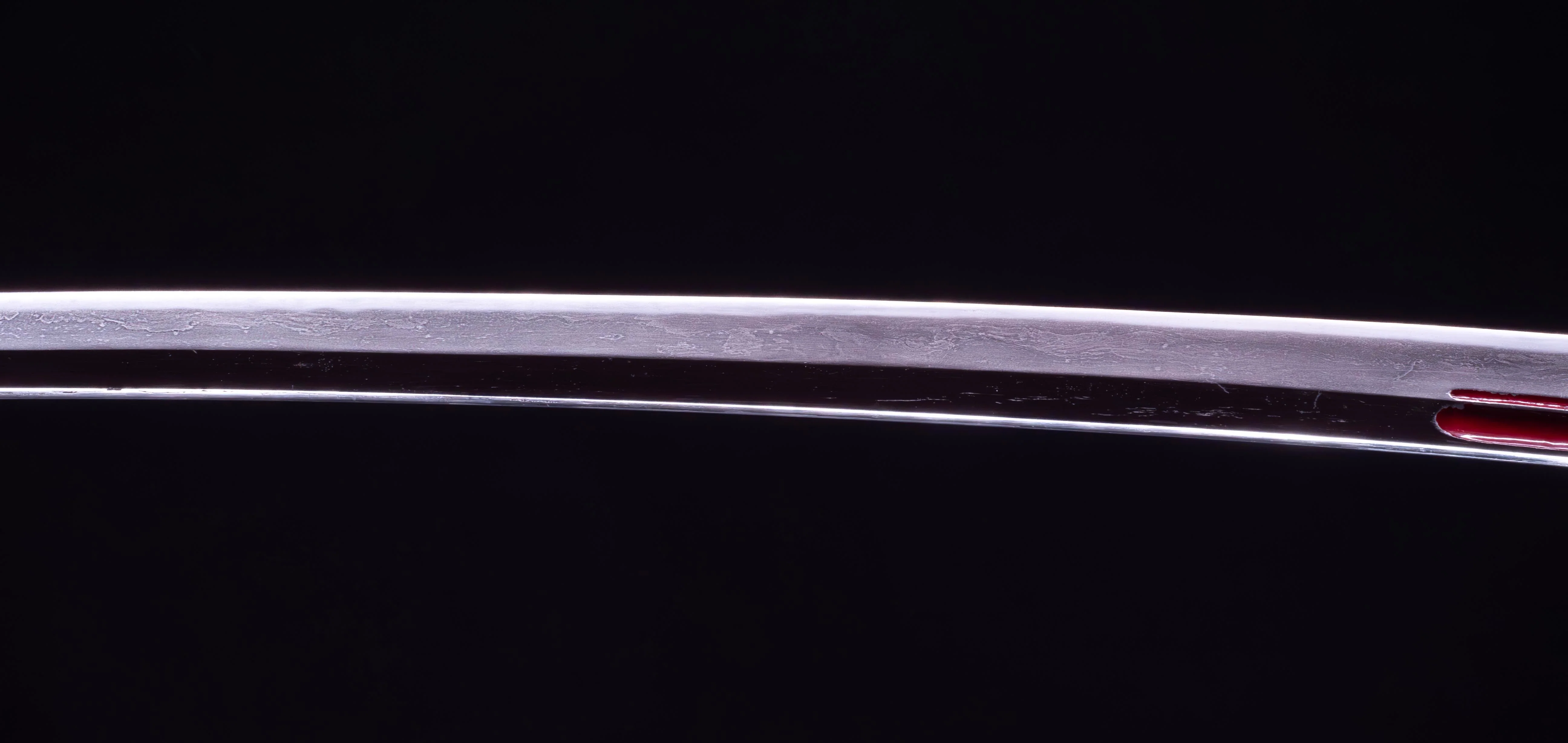 Sabre Antique Katana Japonais avec Bo-Hi Laqué Rouge - Image 13