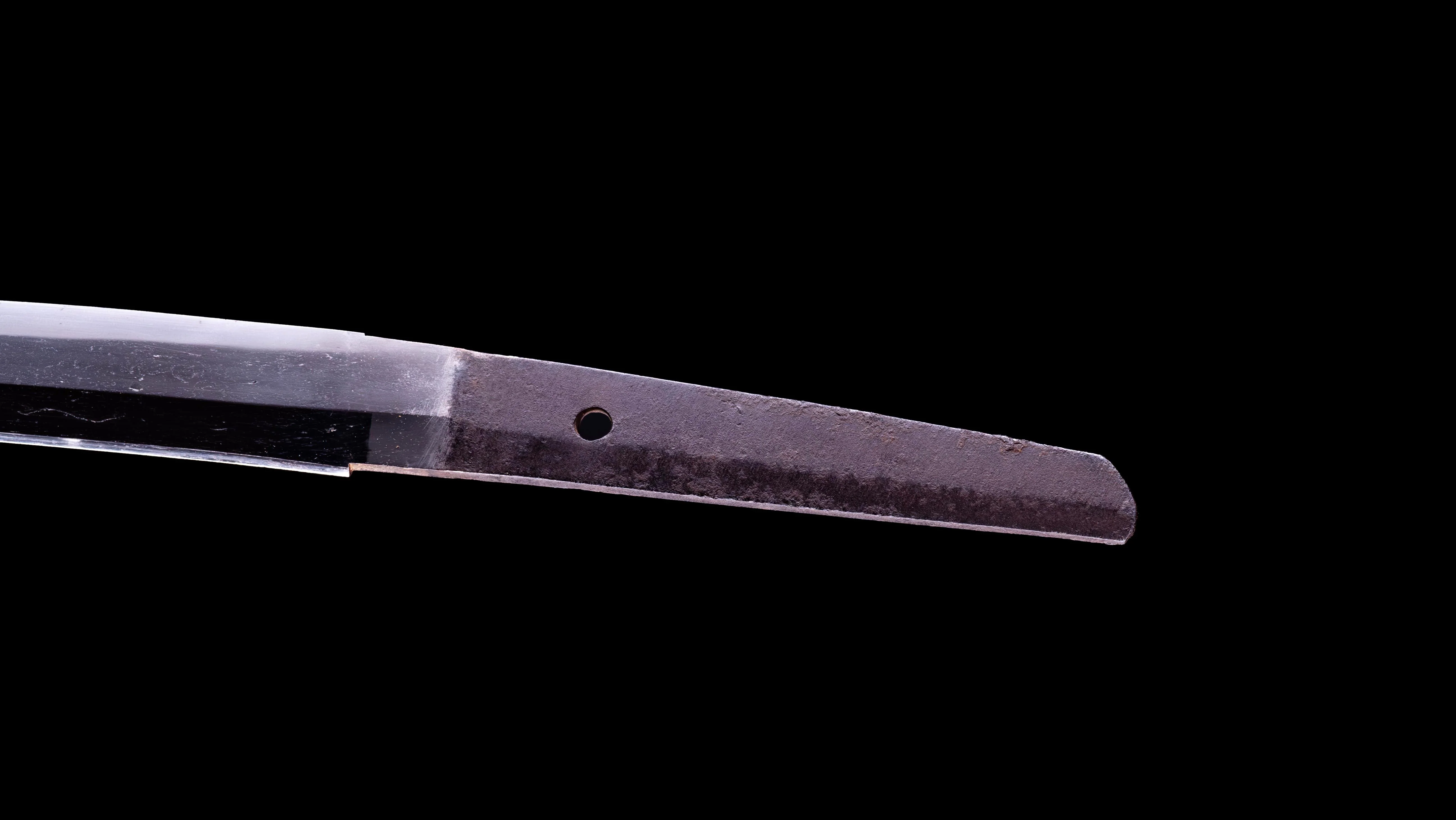 Sabre Antique Katana Japonais avec Tsuba Sukashi à Motif de Feuille - Image 10