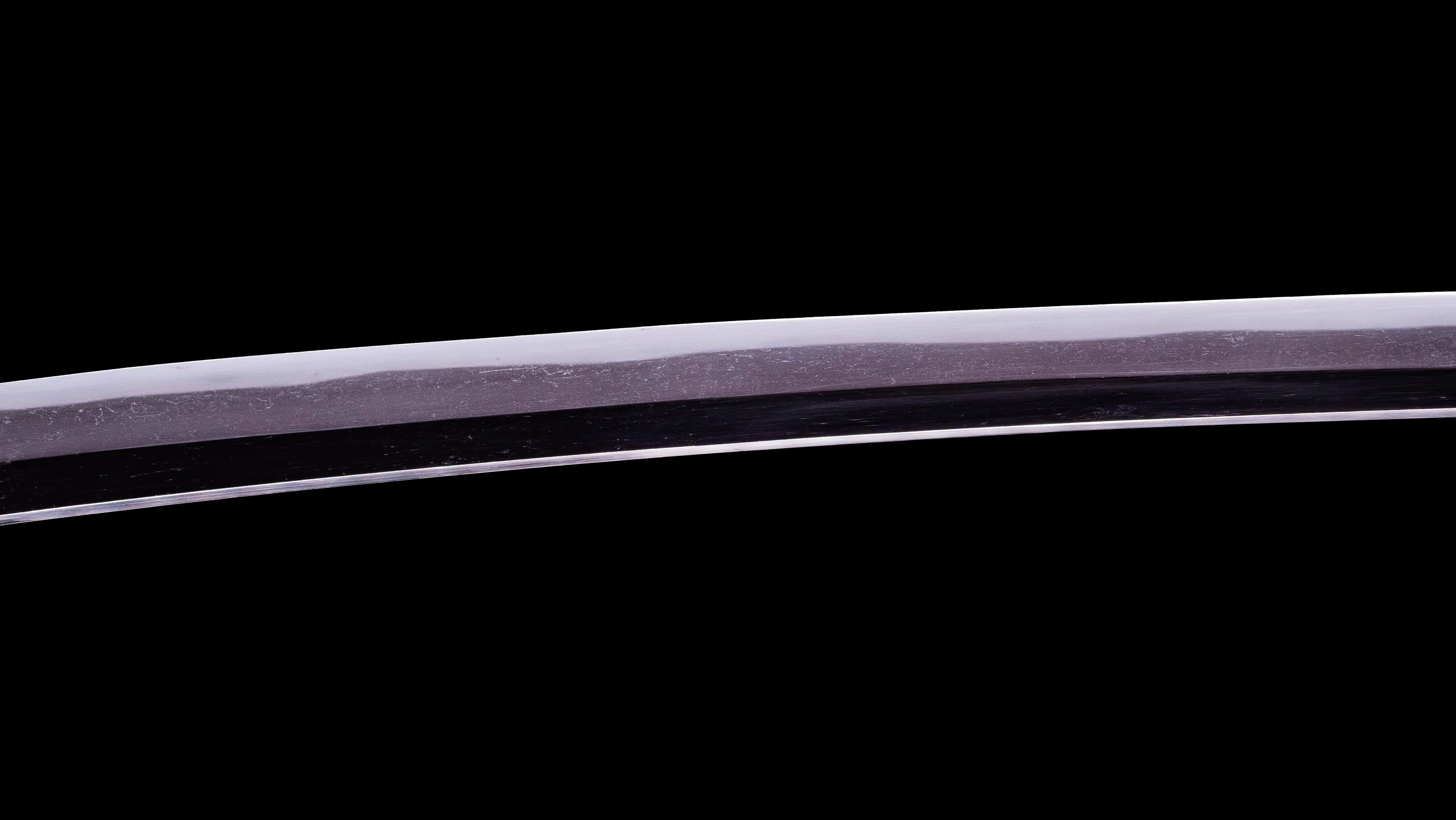Sabre Antique Katana Japonais avec Tsuba Sukashi à Motif de Feuille - Image 12