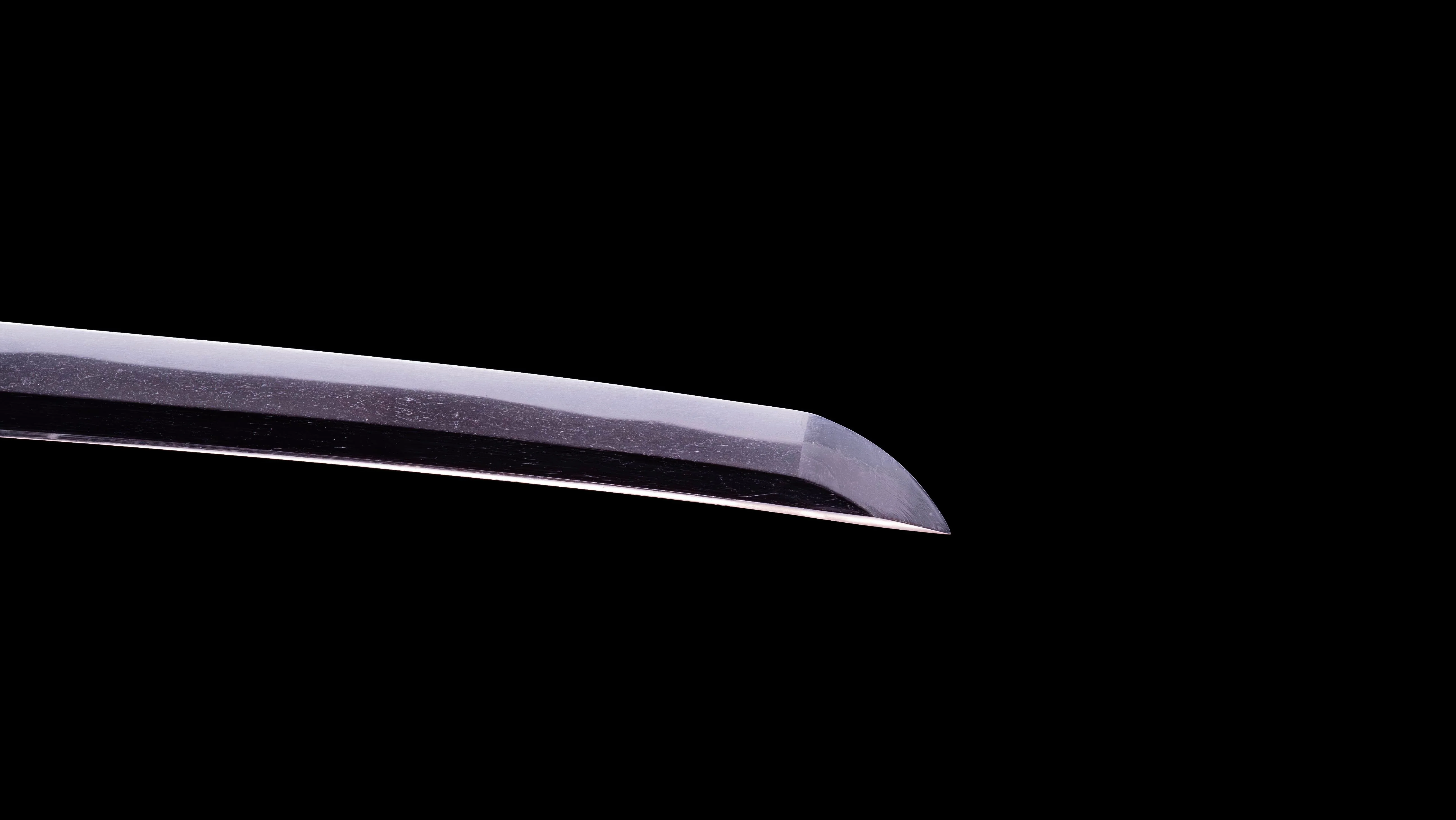 Sabre Antique Katana Japonais avec Tsuba Sukashi à Motif de Feuille - Image 14