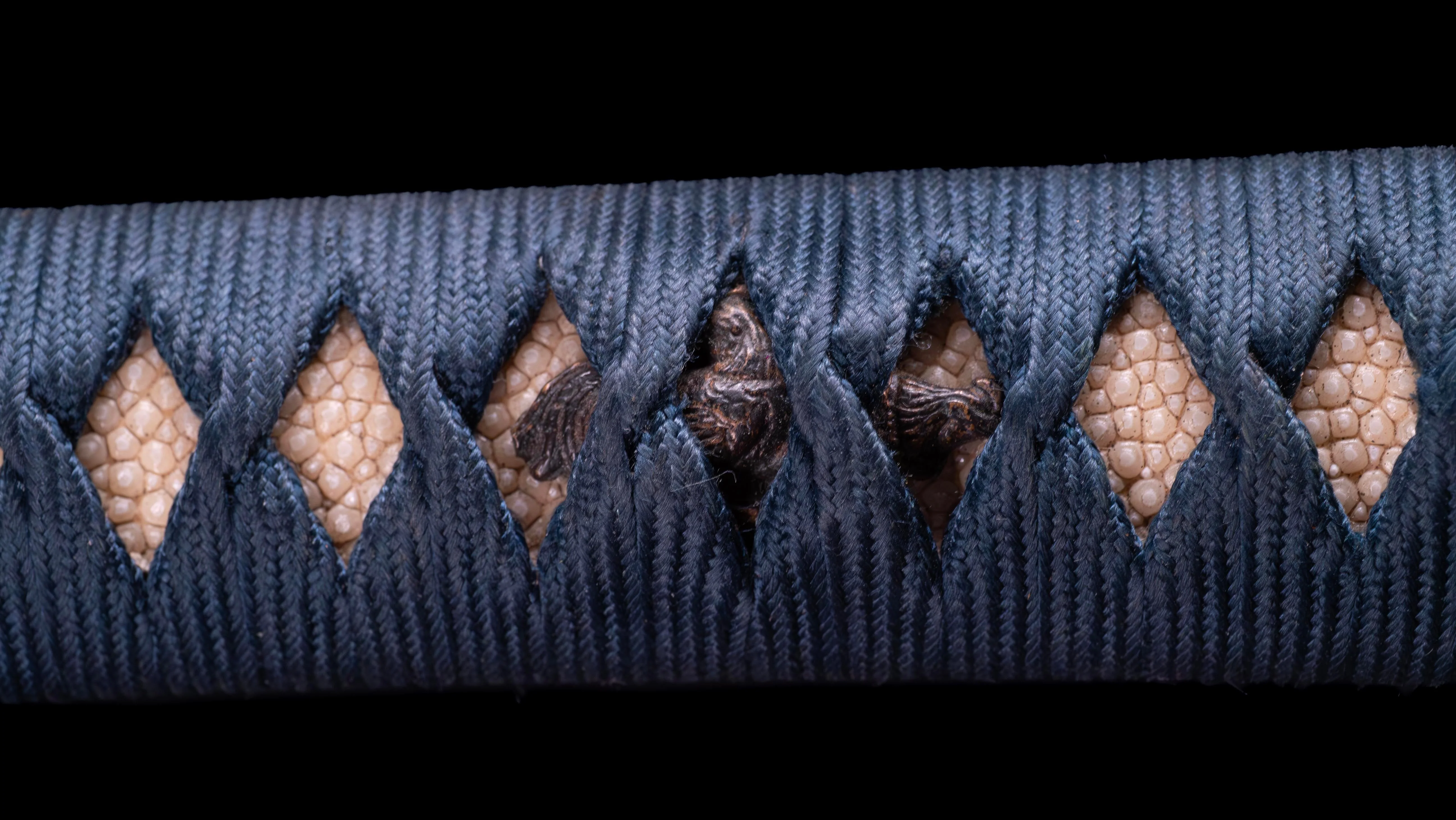 Sabre Antique Katana Japonais avec Tsuba Sukashi à Motif de Feuille - Image 22