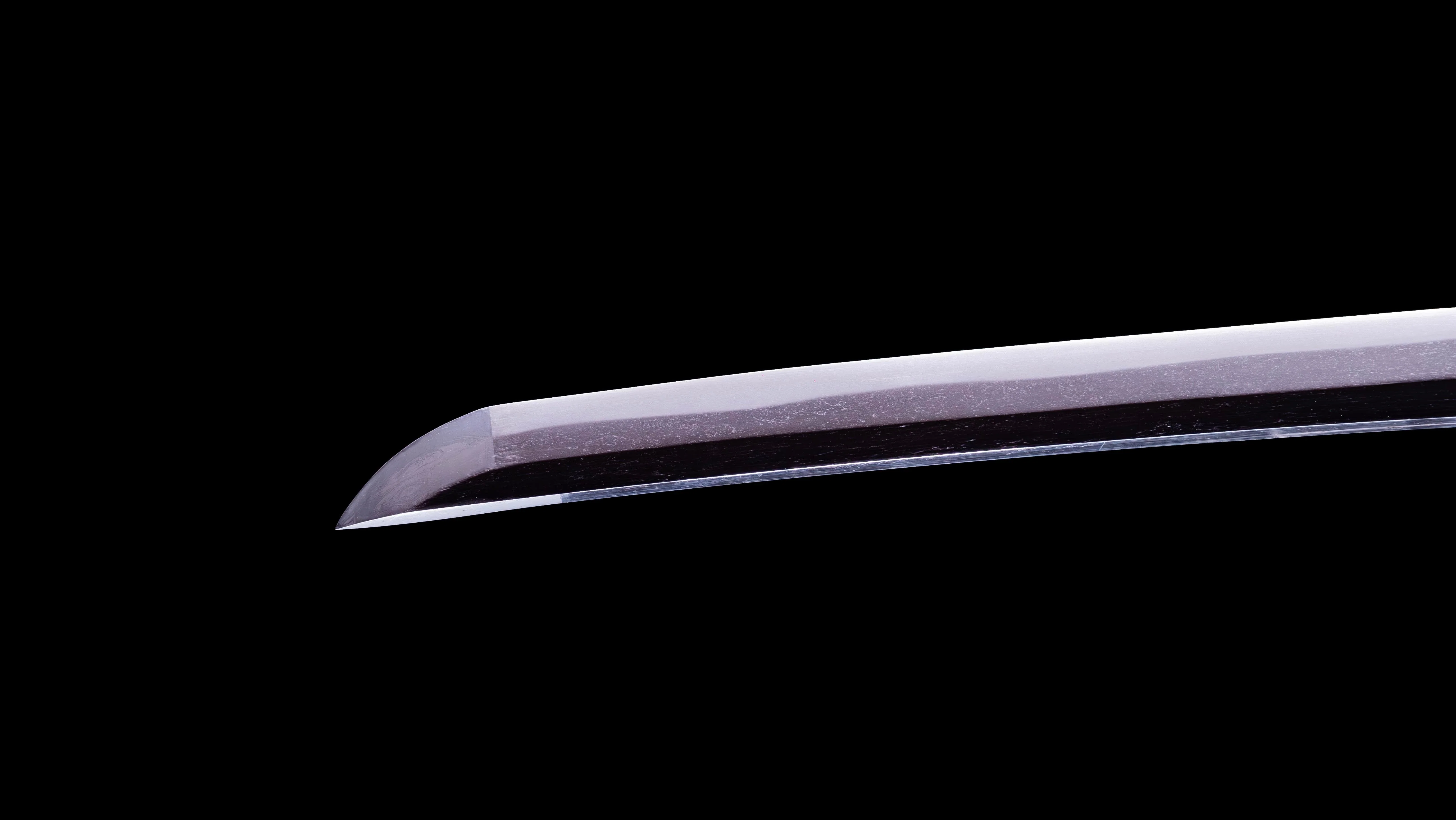Sabre Antique Katana Japonais avec Tsuba Sukashi à Motif de Feuille - Image 7