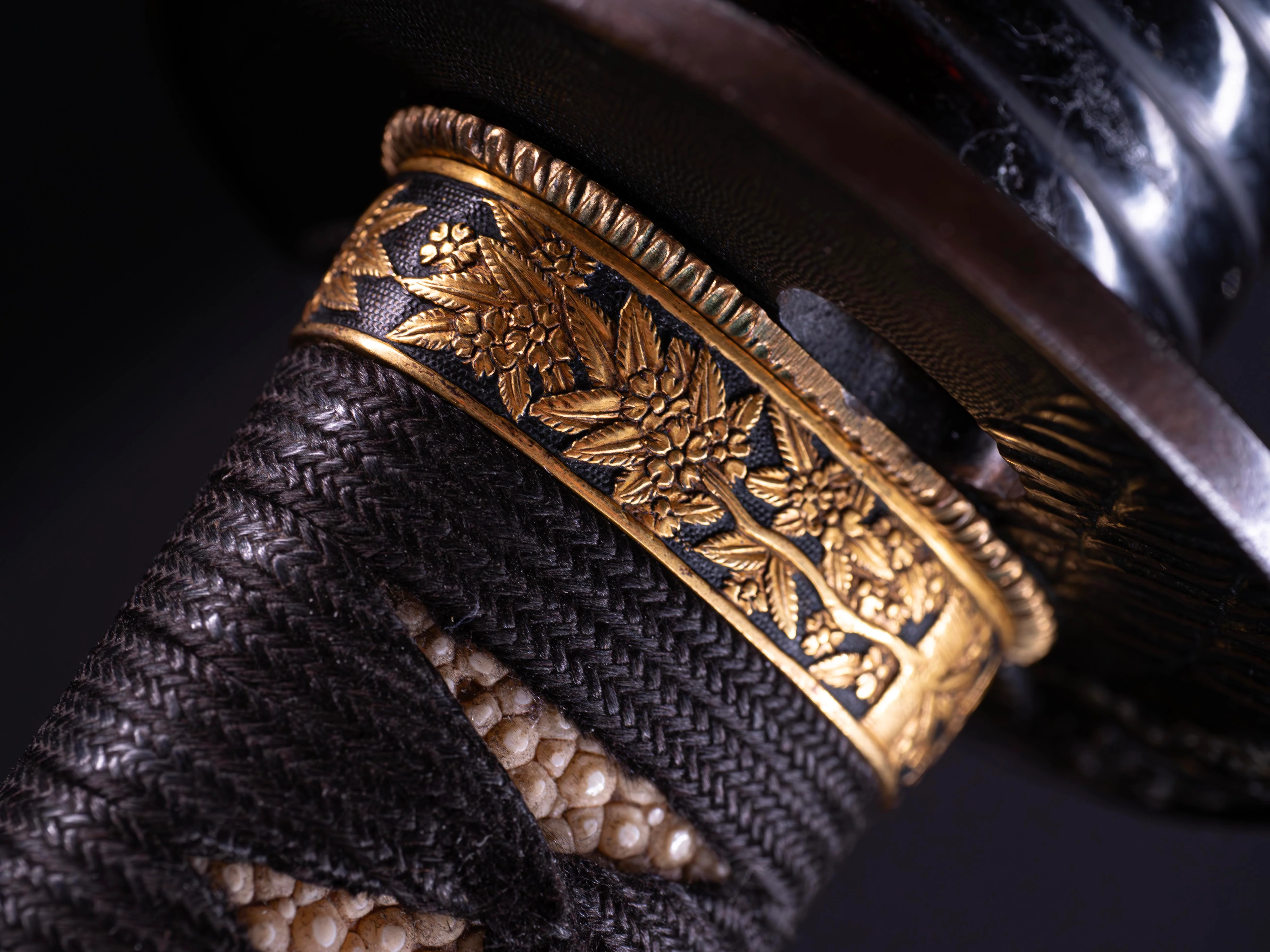 Sabre Japonais Antique Katana, Montures en Shakudo et Saya de Style Inrō - Image 18