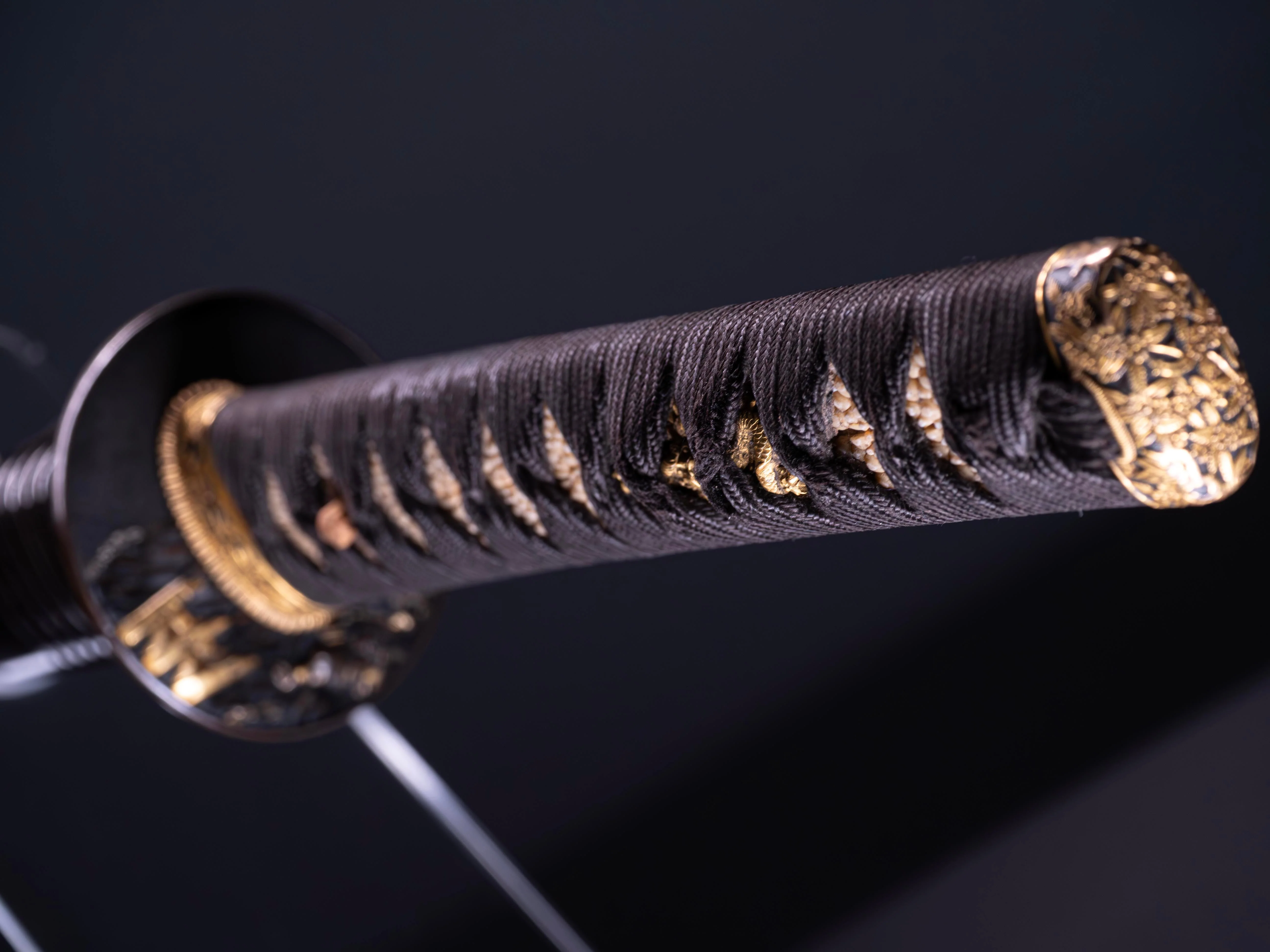 Sabre Japonais Antique Katana, Montures en Shakudo et Saya de Style Inrō - Image 24
