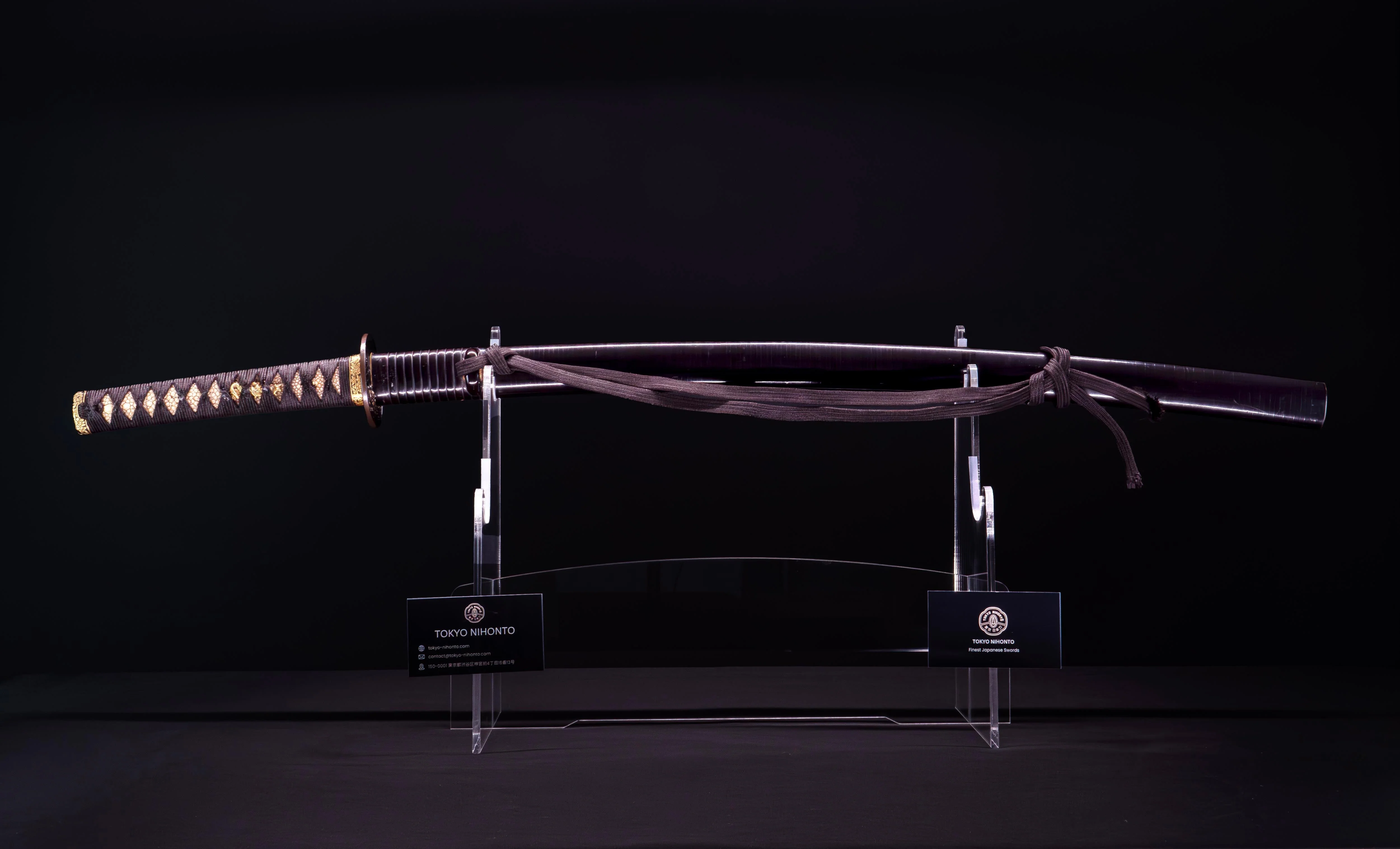 Sabre Japonais Antique Katana, Montures en Shakudo et Saya de Style Inrō - Image 3