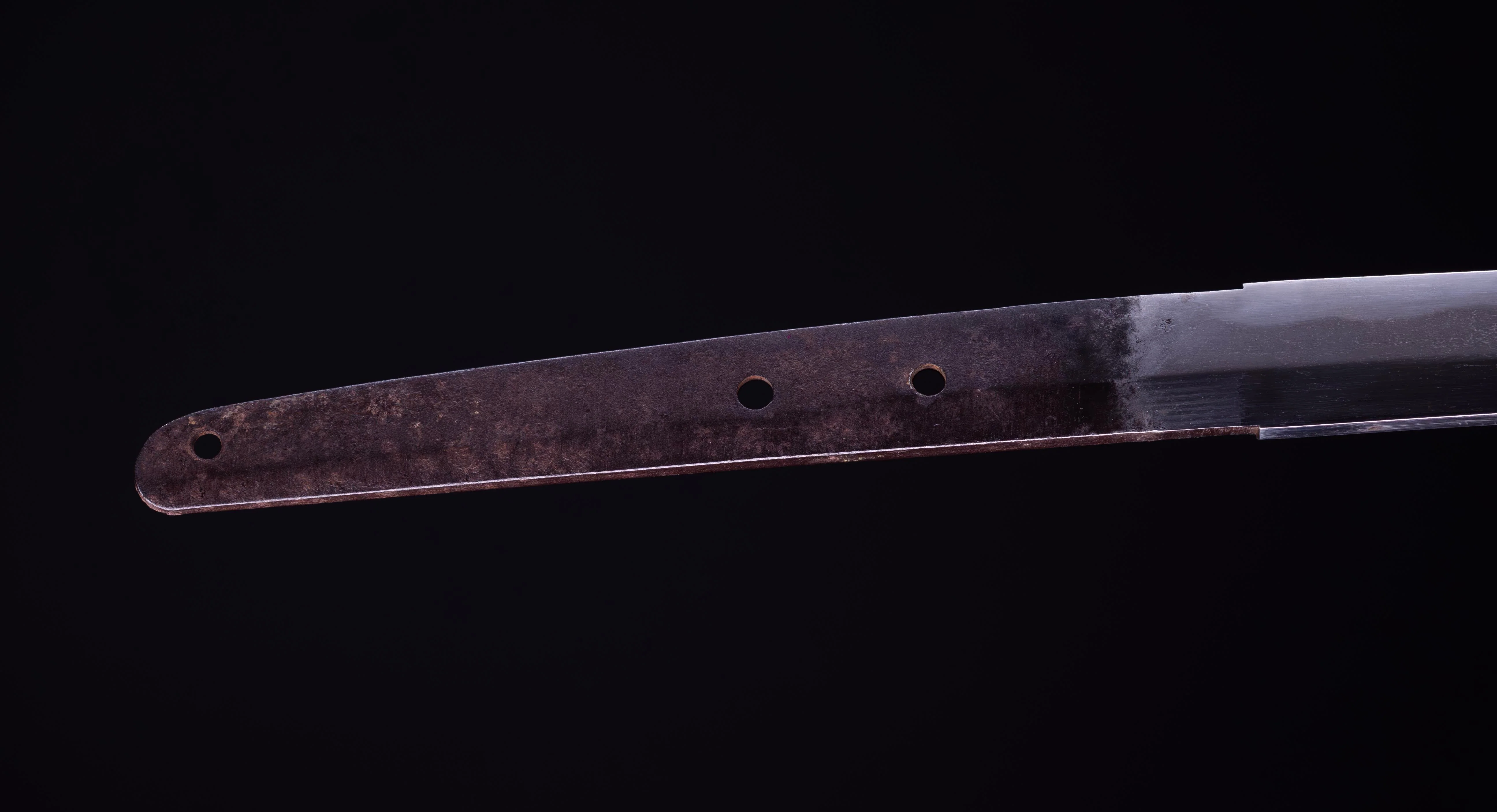 Sabre Katana Japonais Antique avec Tsuba en Fer et Koshirae Noir - Image 7