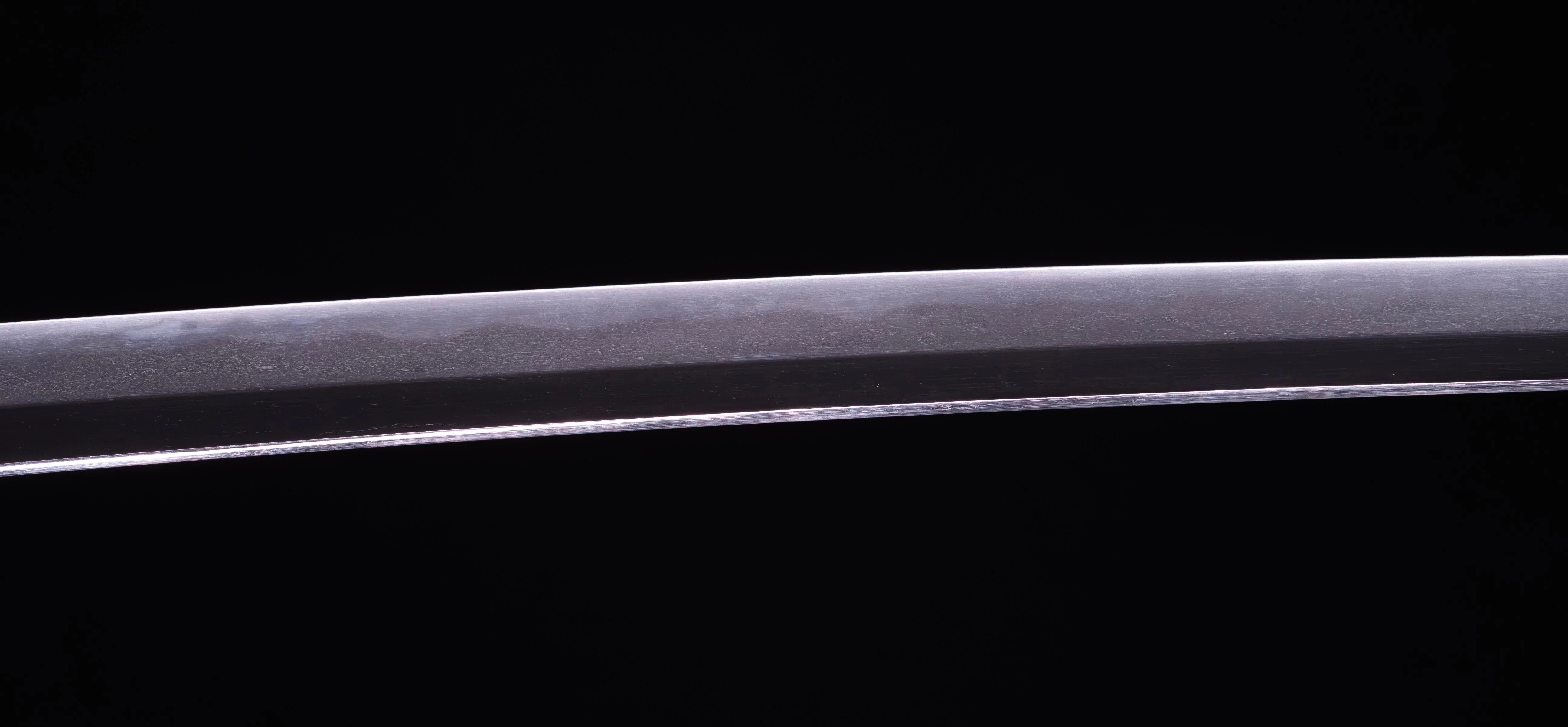 Sabre Katana Japonais Antique avec Tsuba en Fer et Koshirae Noir - Image 9