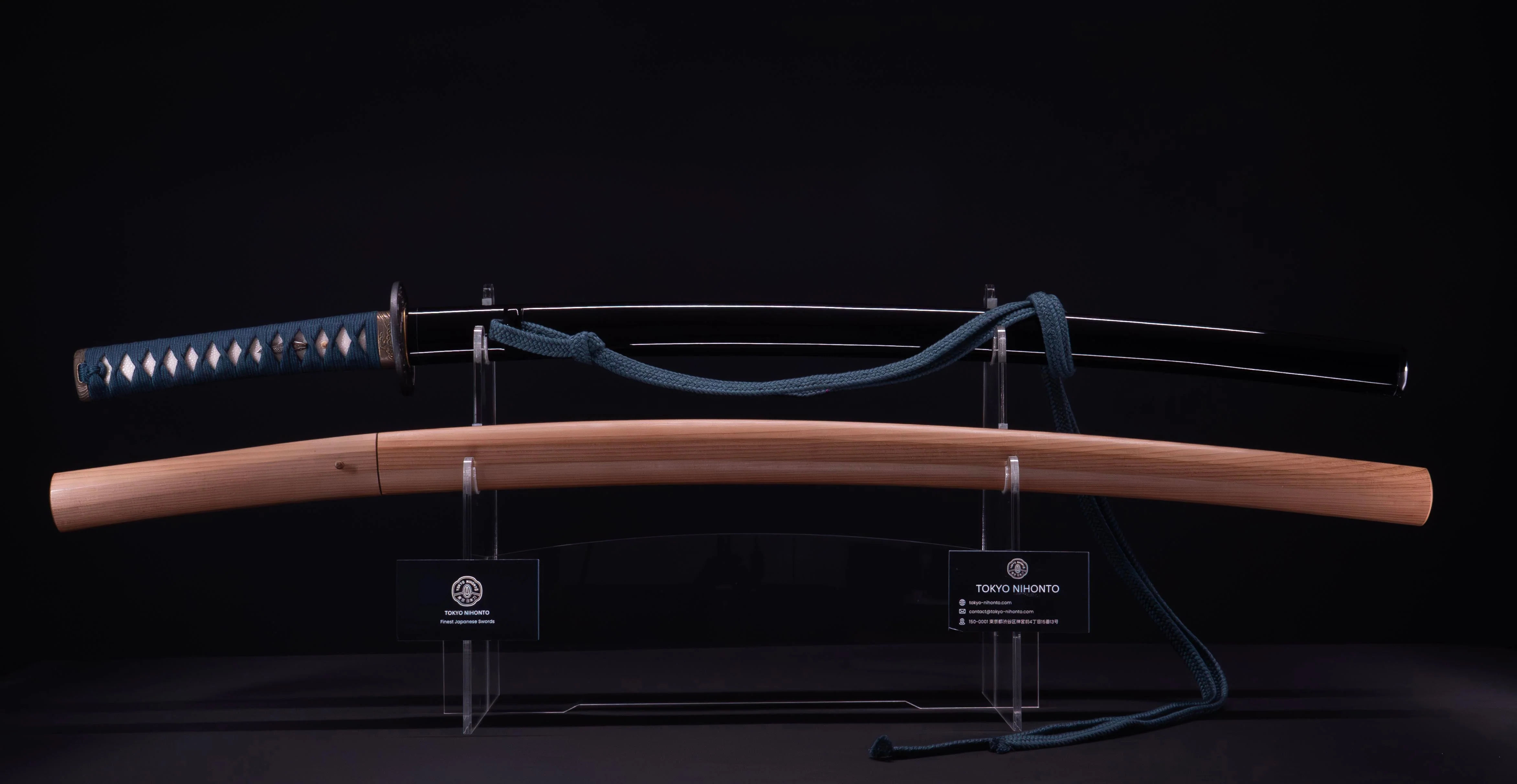 Sabre Katana Japonais Antique avec un Koshirae Inspiré par la Mer