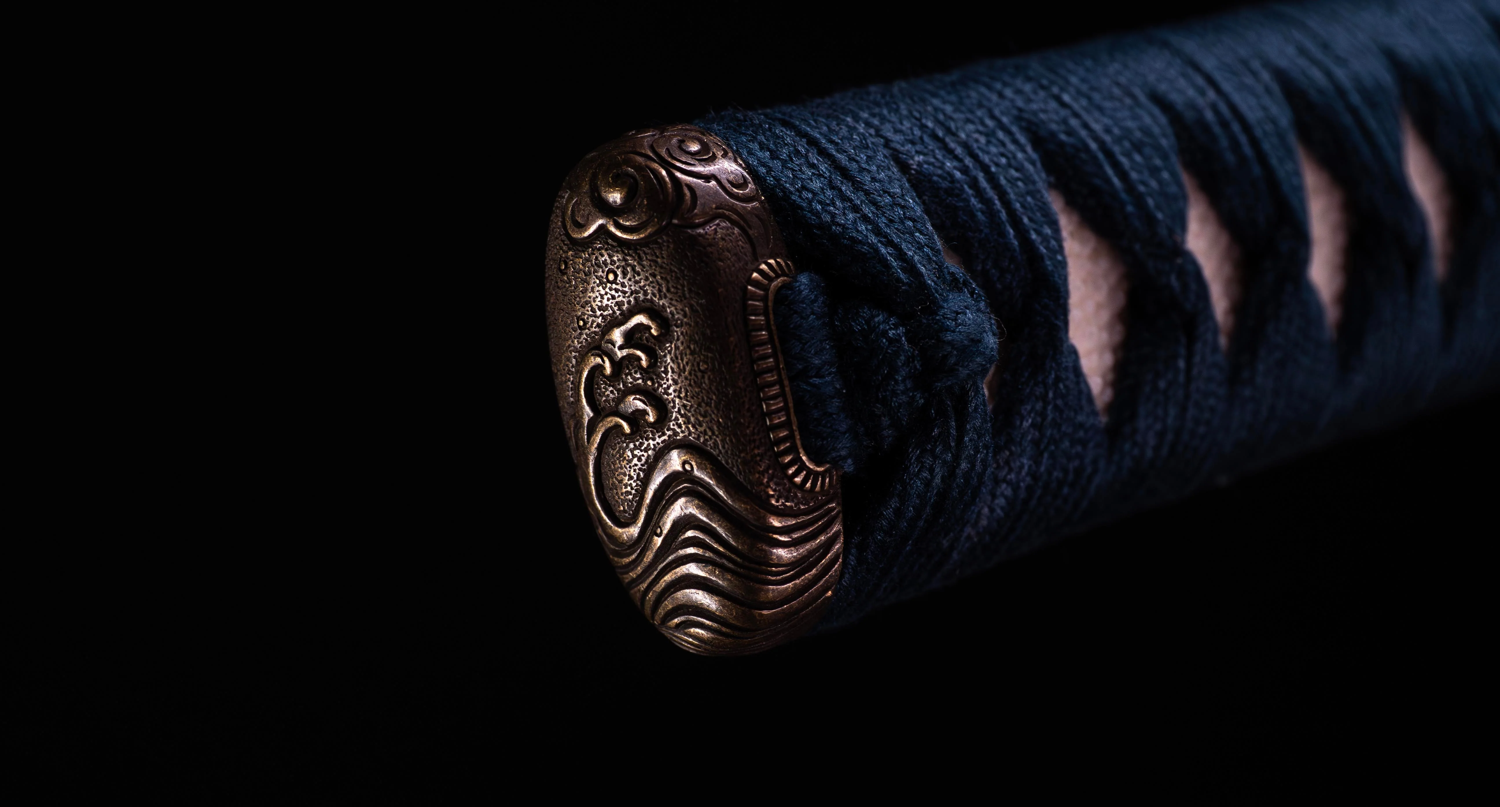 Sabre Katana Japonais Antique avec un Koshirae Inspiré par la Mer - Image 13