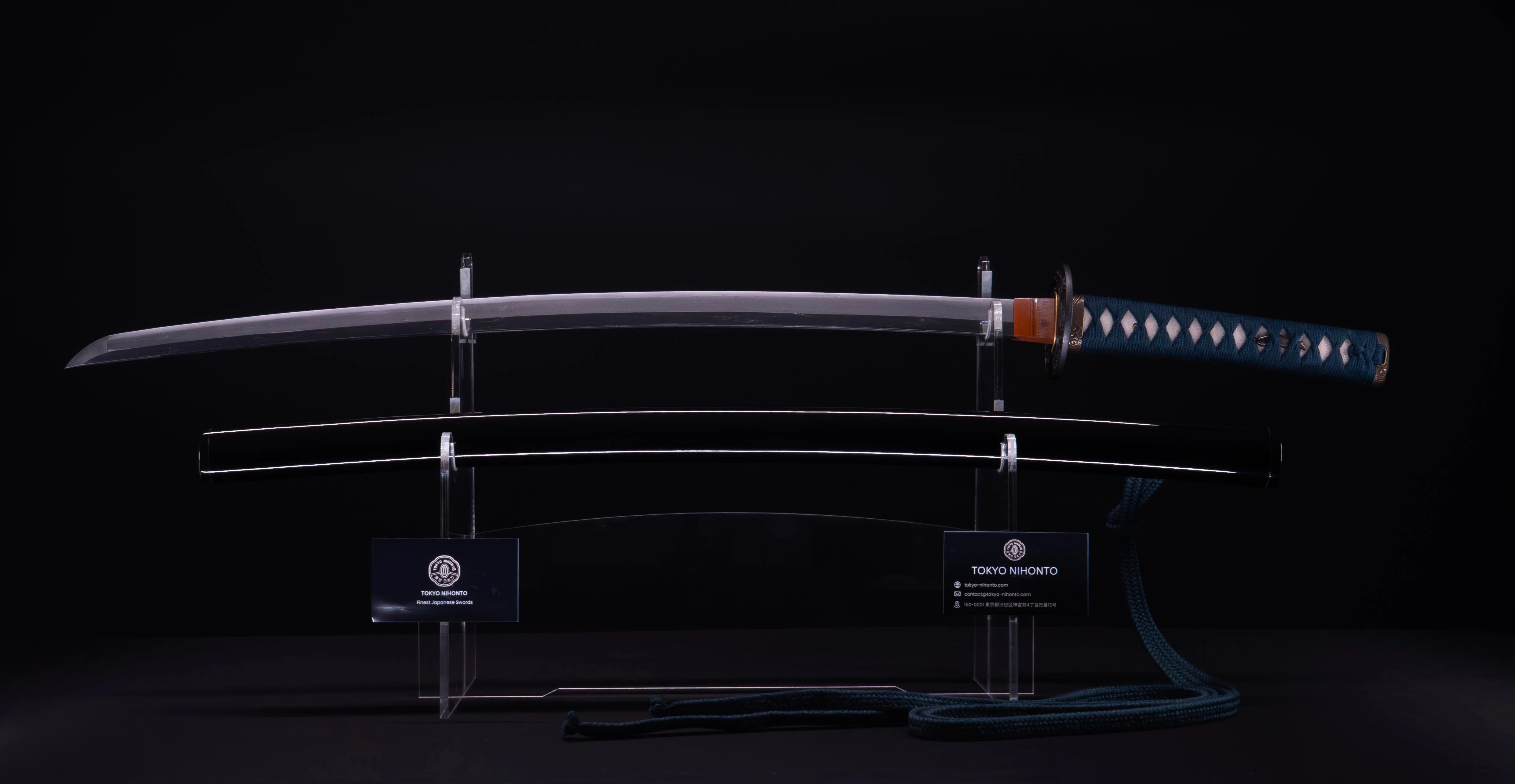 Sabre Katana Japonais Antique avec un Koshirae Inspiré par la Mer - Image 4