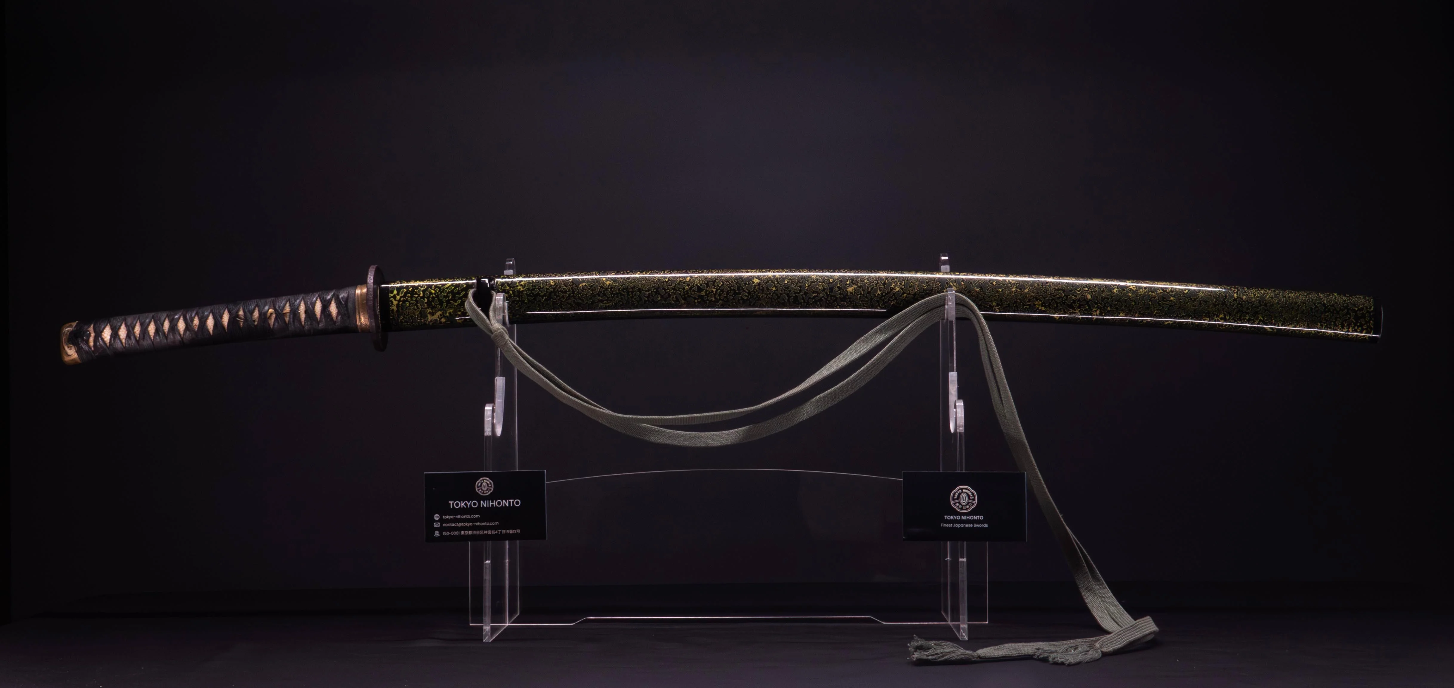 Sabre Katana Japonais Antique, Koshirae Vert Rare, Période Edo - Image 3