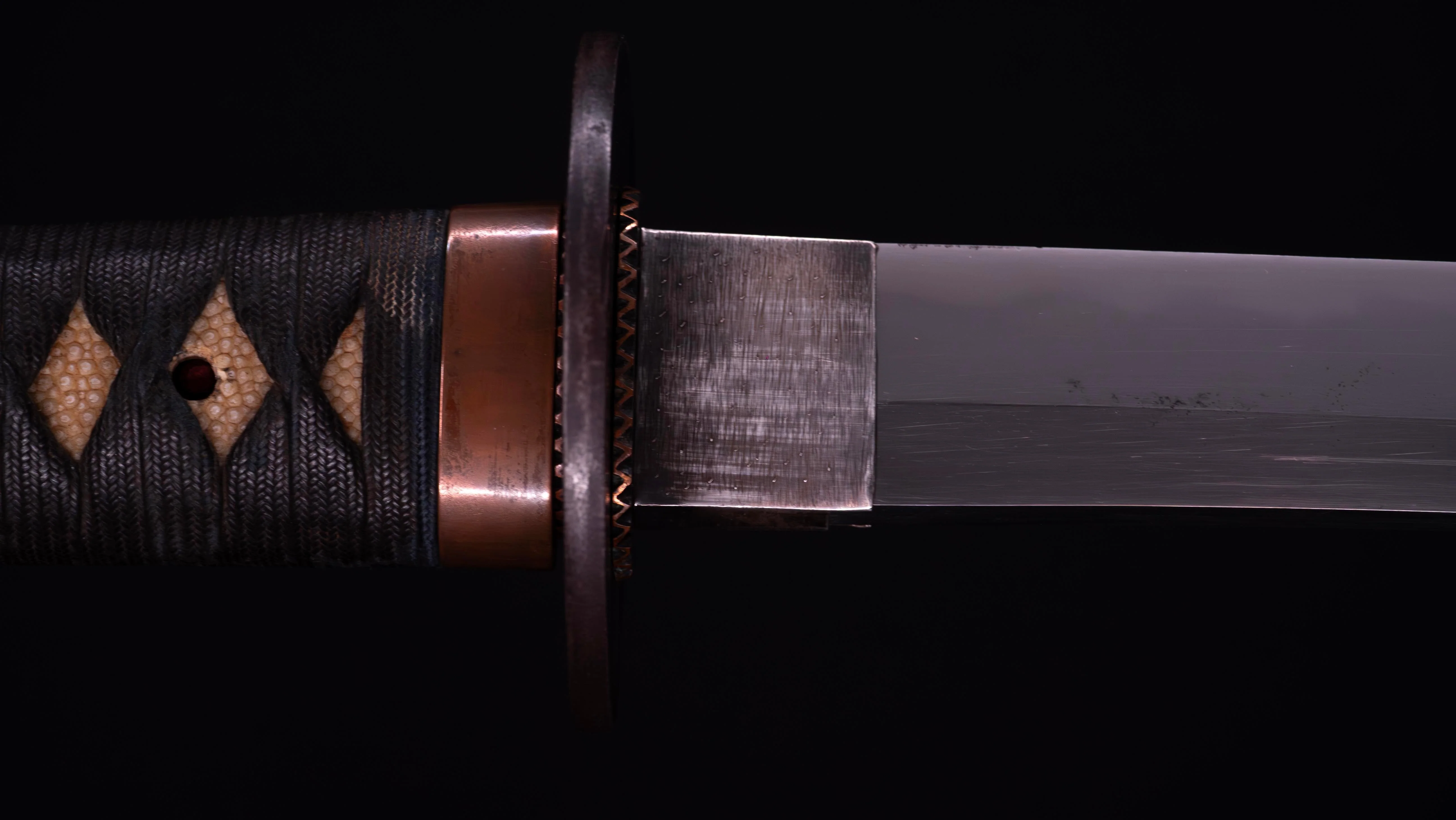 Sabre Katana Japonais Antique signé Seki-ju Kaneyoshi avec Koshirae Vert - Image 29