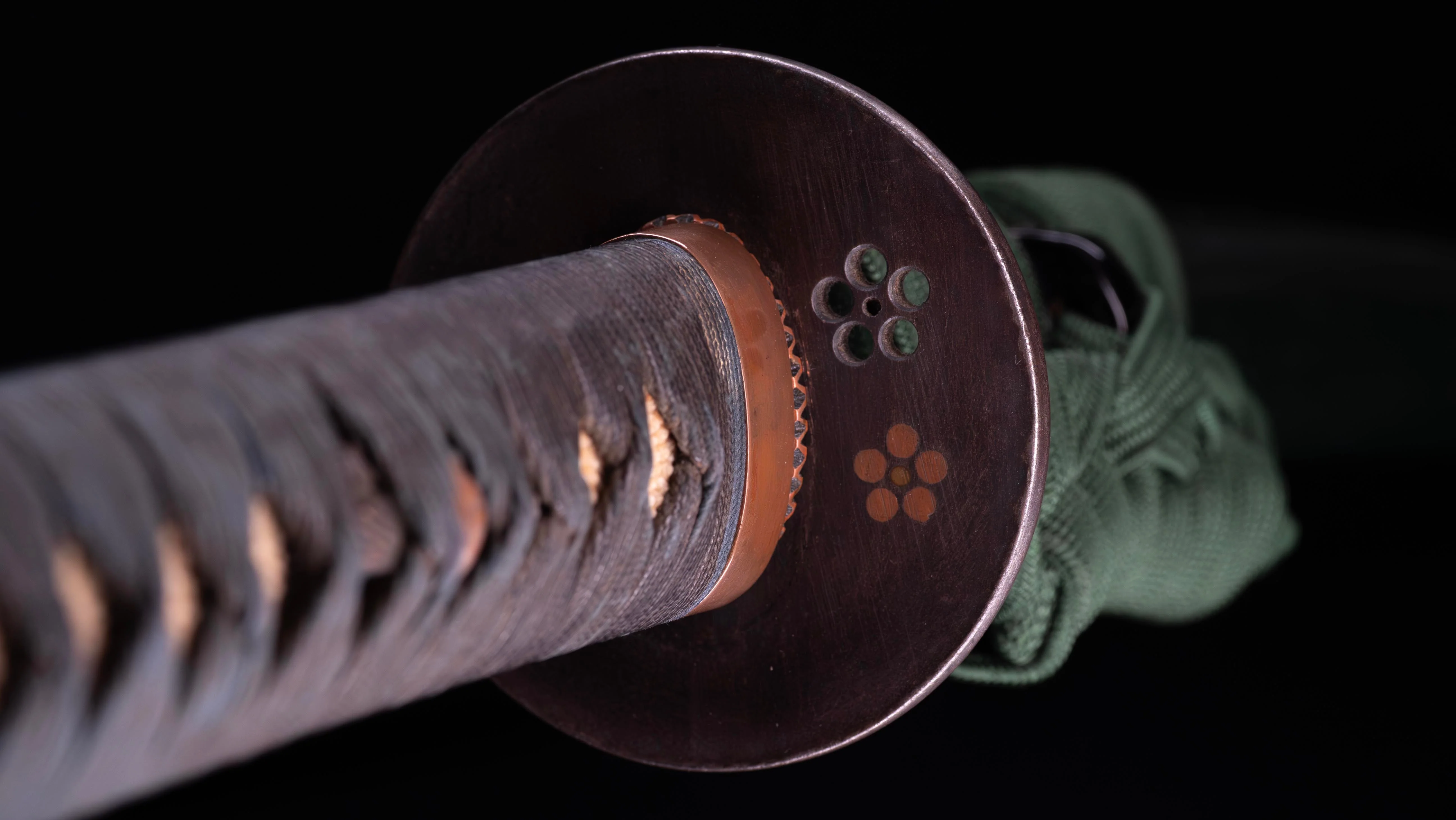 Sabre Katana Japonais Antique signé Seki-ju Kaneyoshi avec Koshirae Vert - Image 30