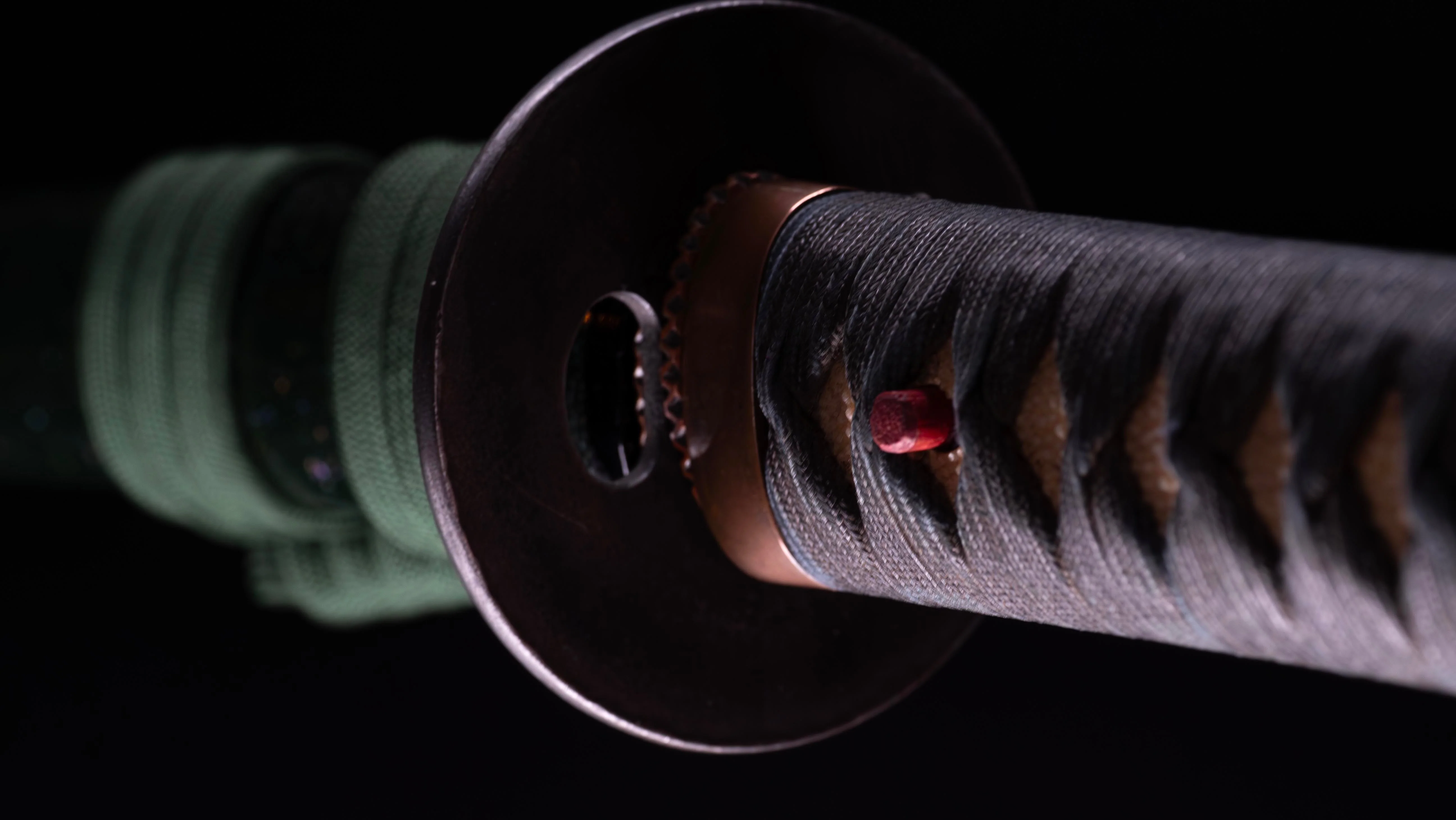Sabre Katana Japonais Antique signé Seki-ju Kaneyoshi avec Koshirae Vert - Image 31